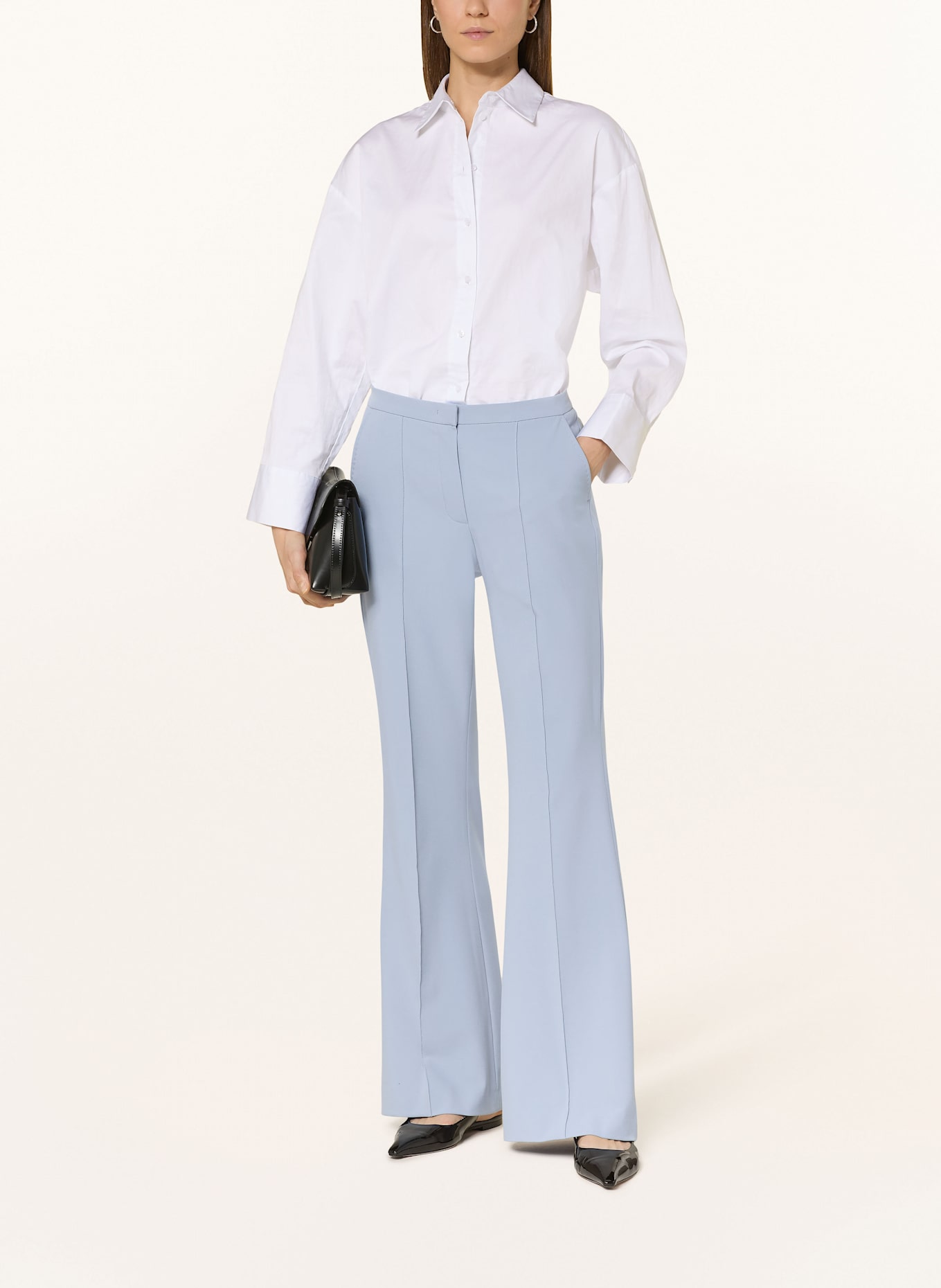 RAFFAELLO ROSSI Bootcut-bukser DORO: LYSEBLÅ