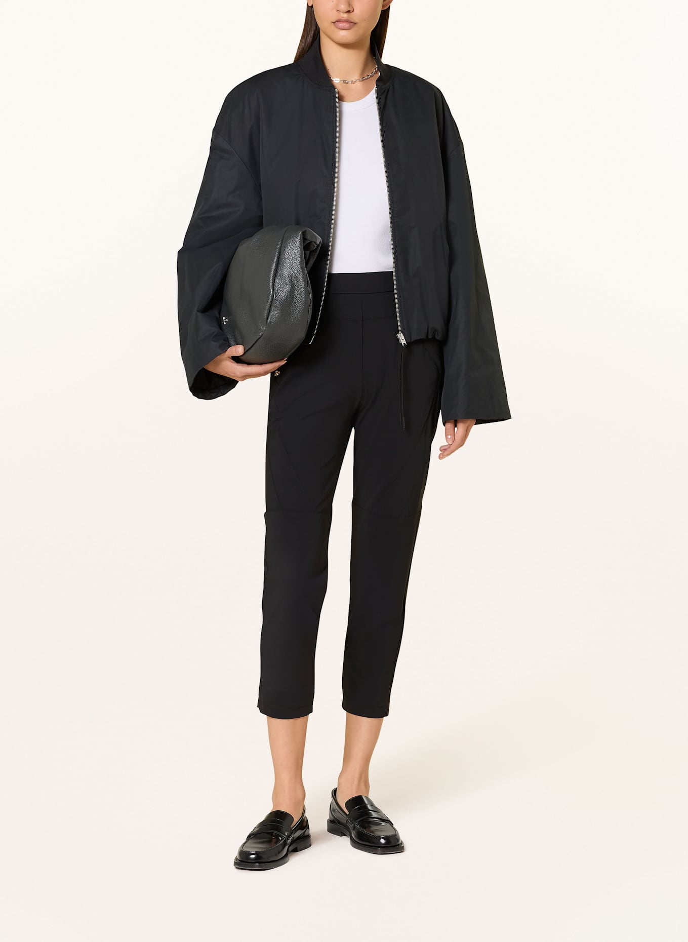 RAFFAELLO ROSSI 7/8 trousers HOLLY  , Color: BLACK (Image 2)