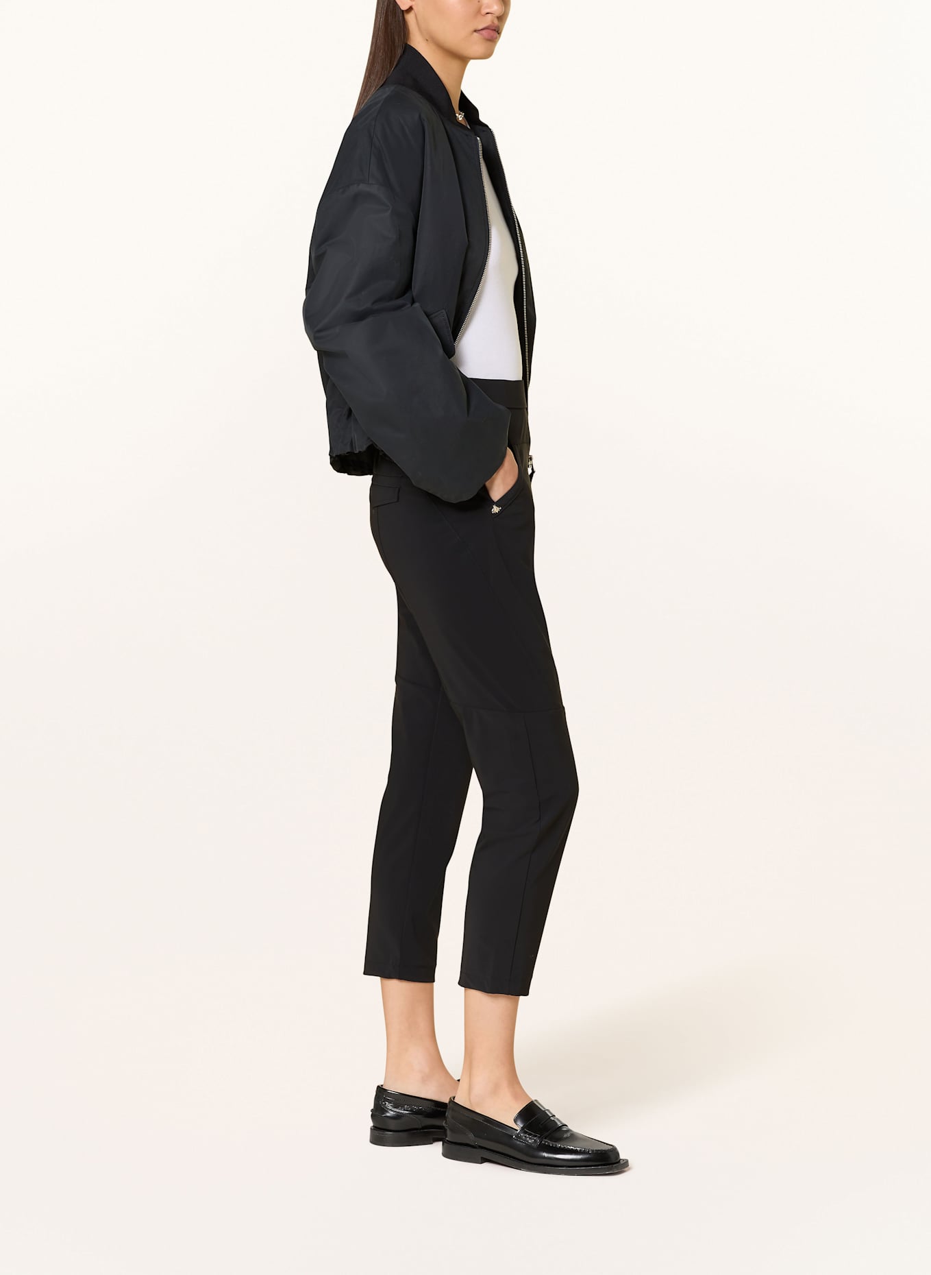 RAFFAELLO ROSSI 7/8 trousers HOLLY  , Color: BLACK (Image 4)