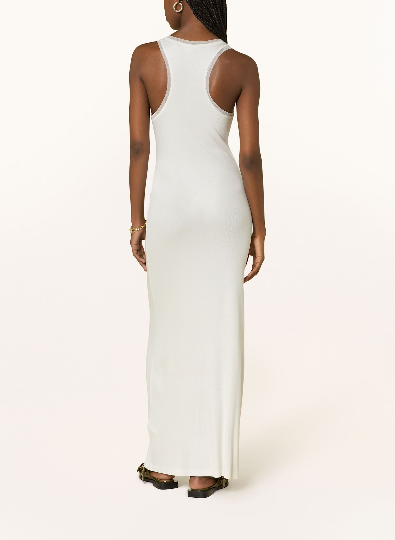 REMAIN Jerseykleid: WEISS