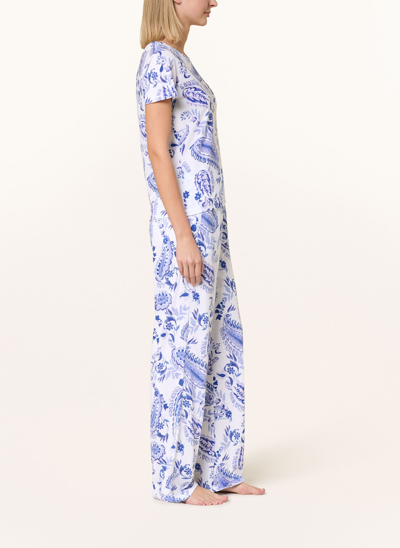 darling harbour Schlafhose: BLAU / LILA / WEISS