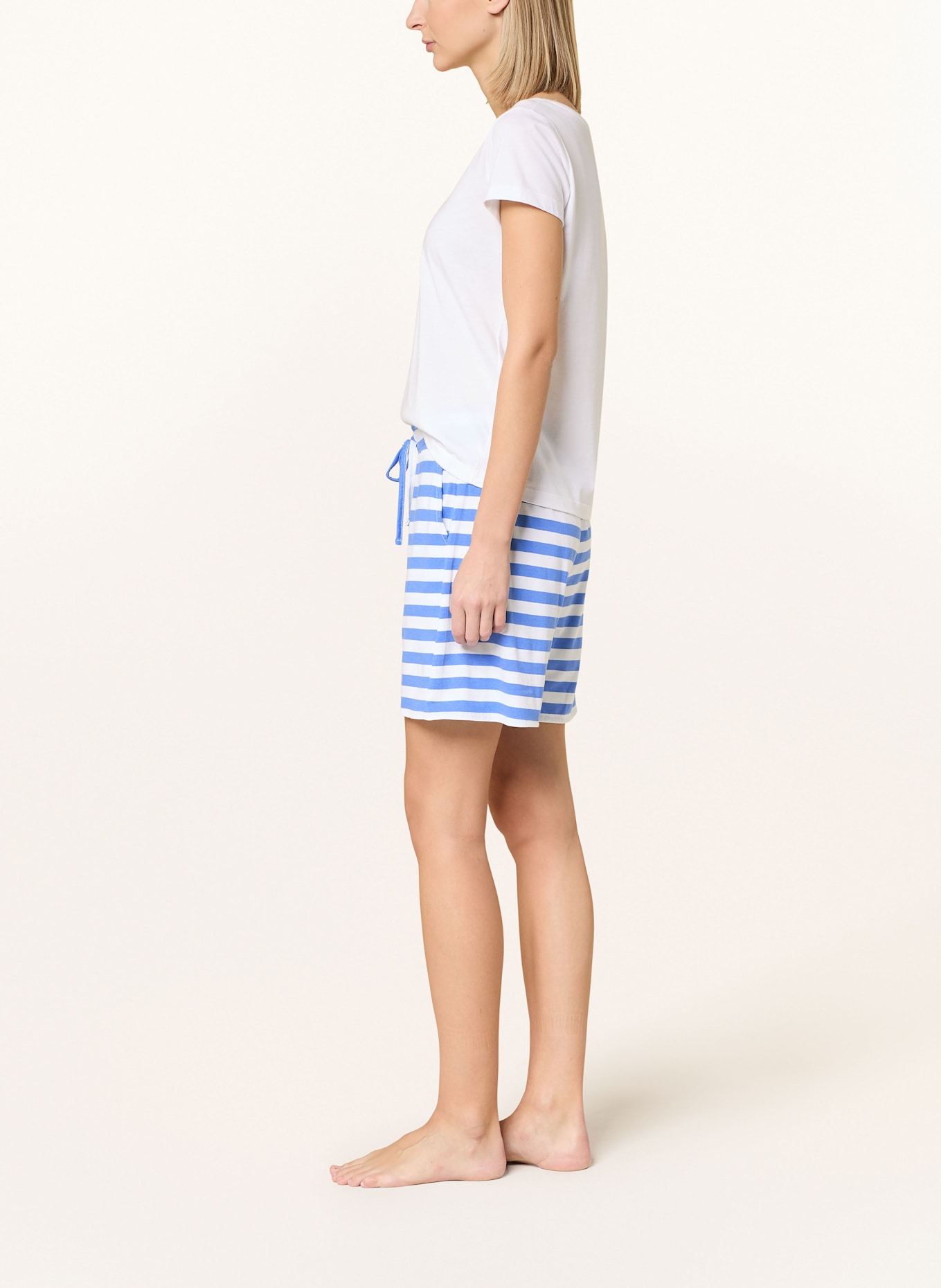 darling harbour Schlafshorts: BLAU / WEISS