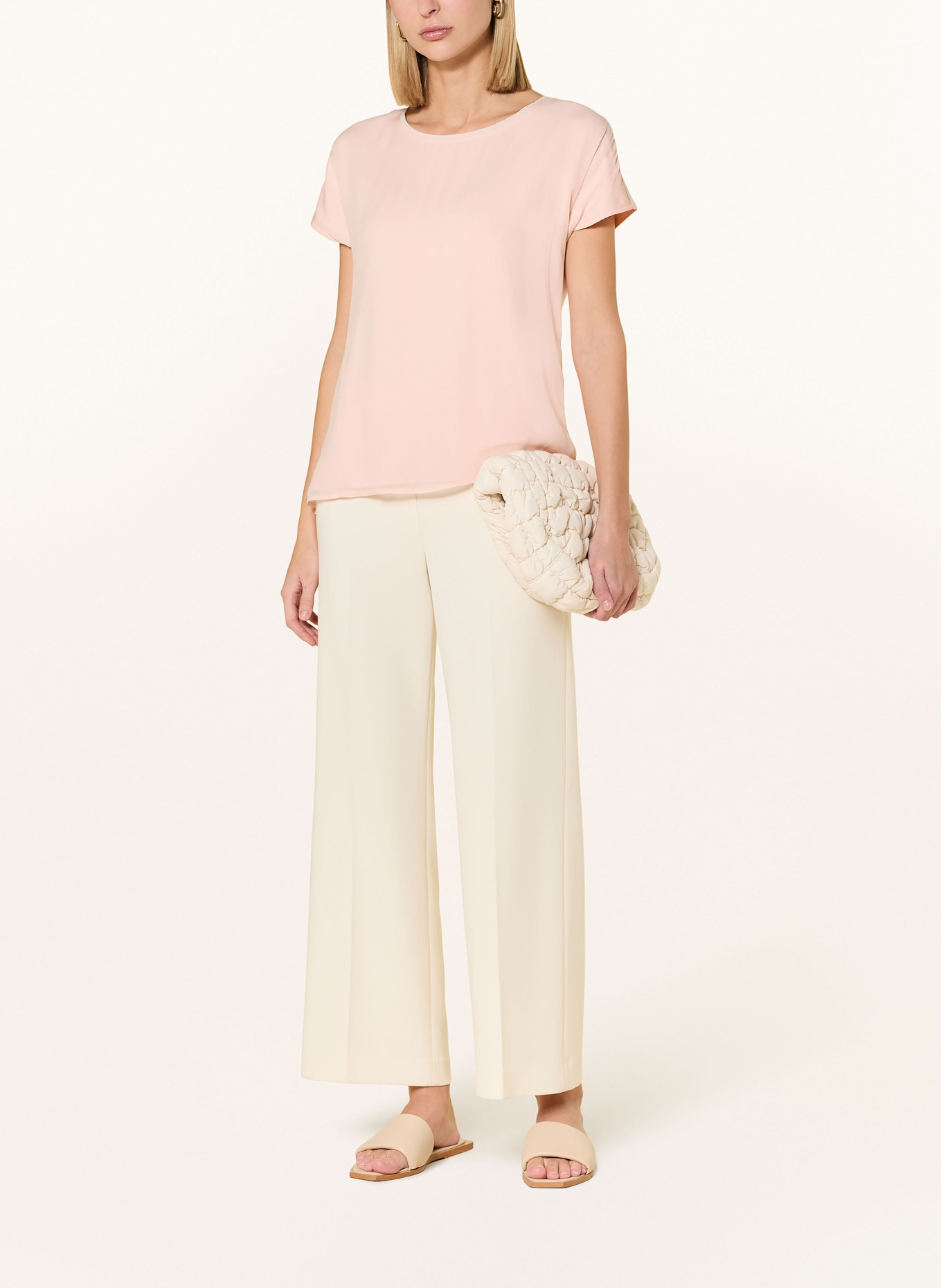 darling harbour Blusenshirt im Materialmix: ROSE ROSE