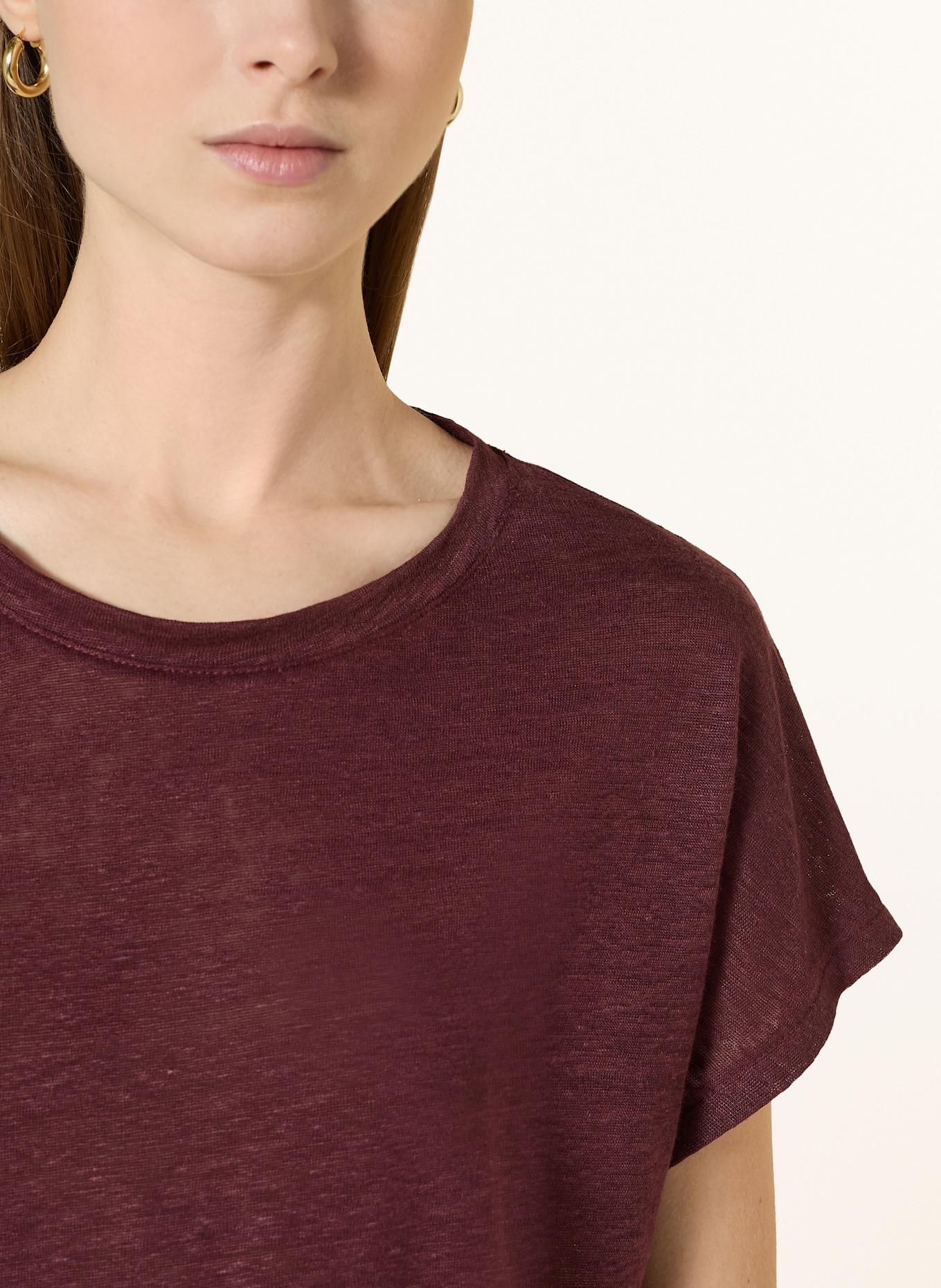 darling harbour T-Shirt aus Leinen: BORDEAUX