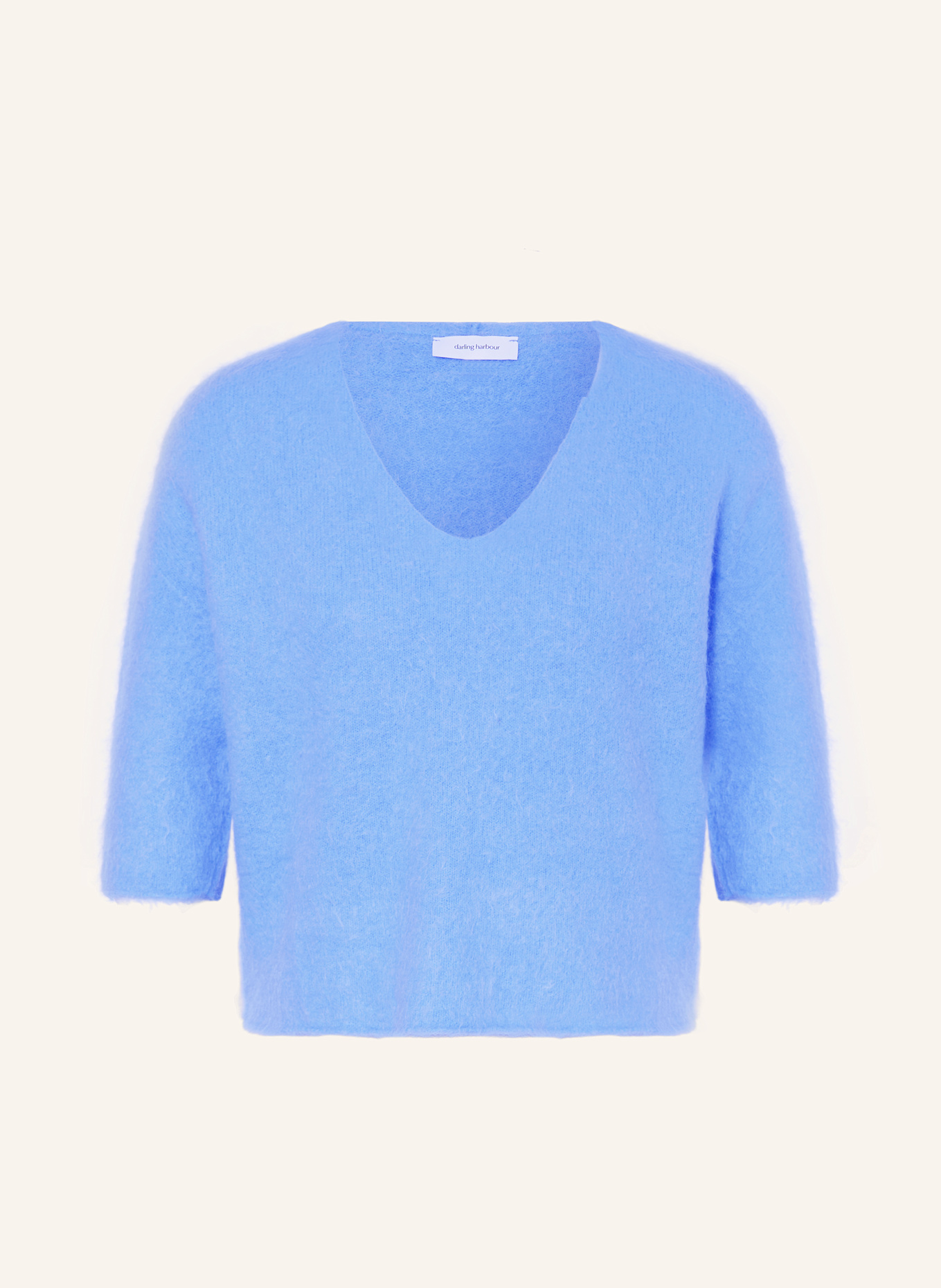 darling harbour Pullover mit 3/4-Arm und Alpaka: BLAU