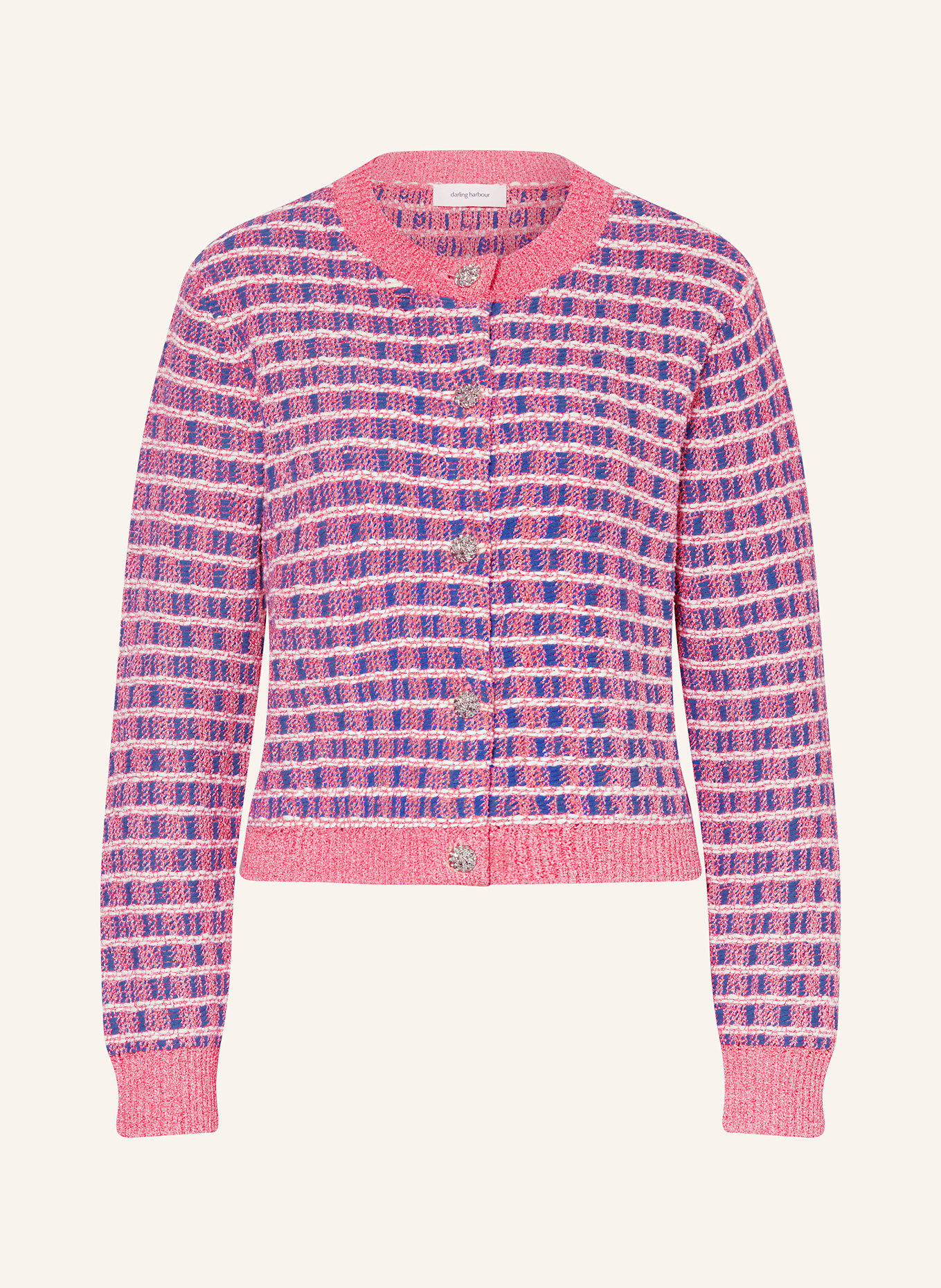 darling harbour Strickjacke mit Glitzergarn: PINK