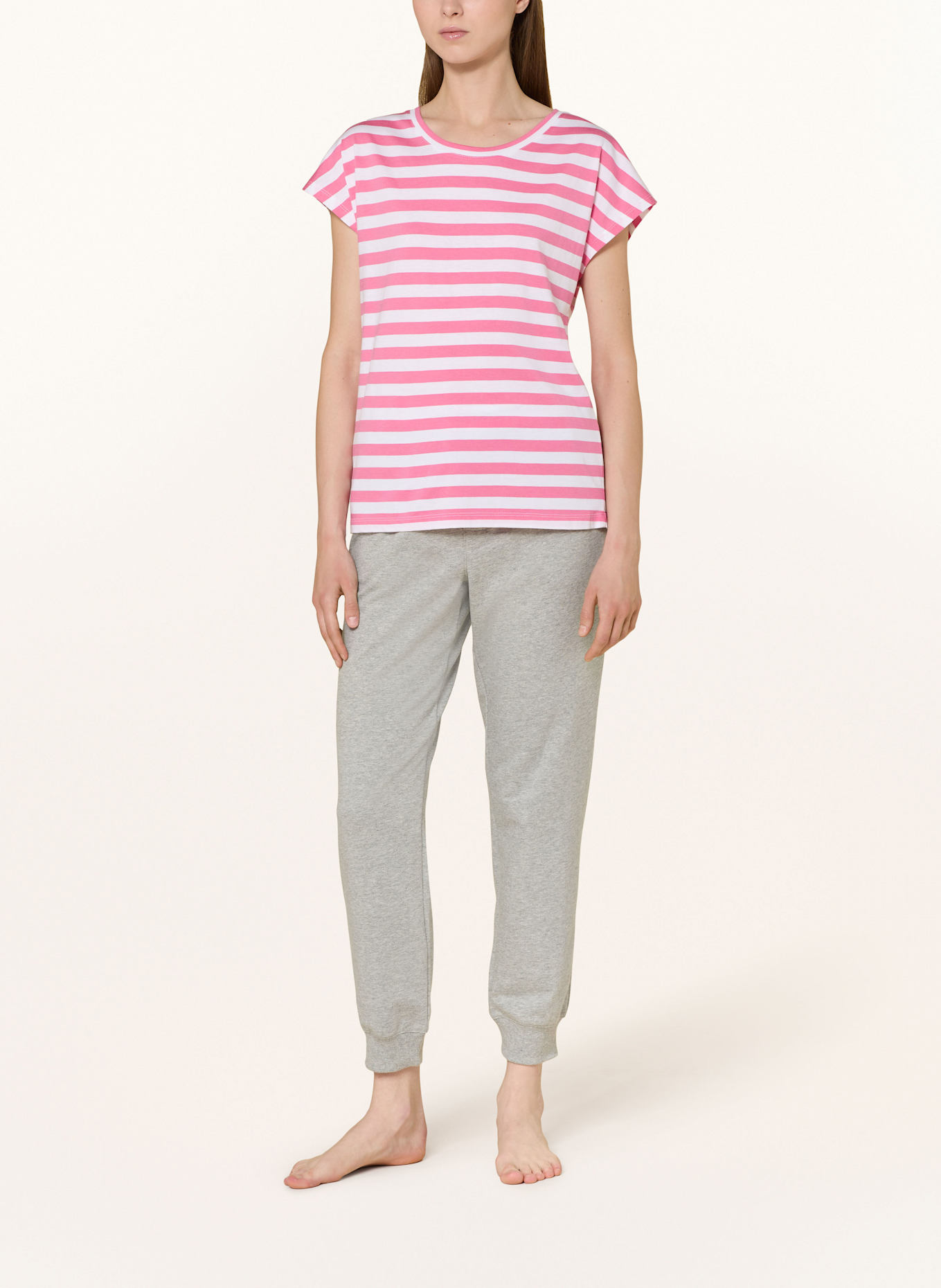 darling harbour Schlafshirt: PINK WEISS