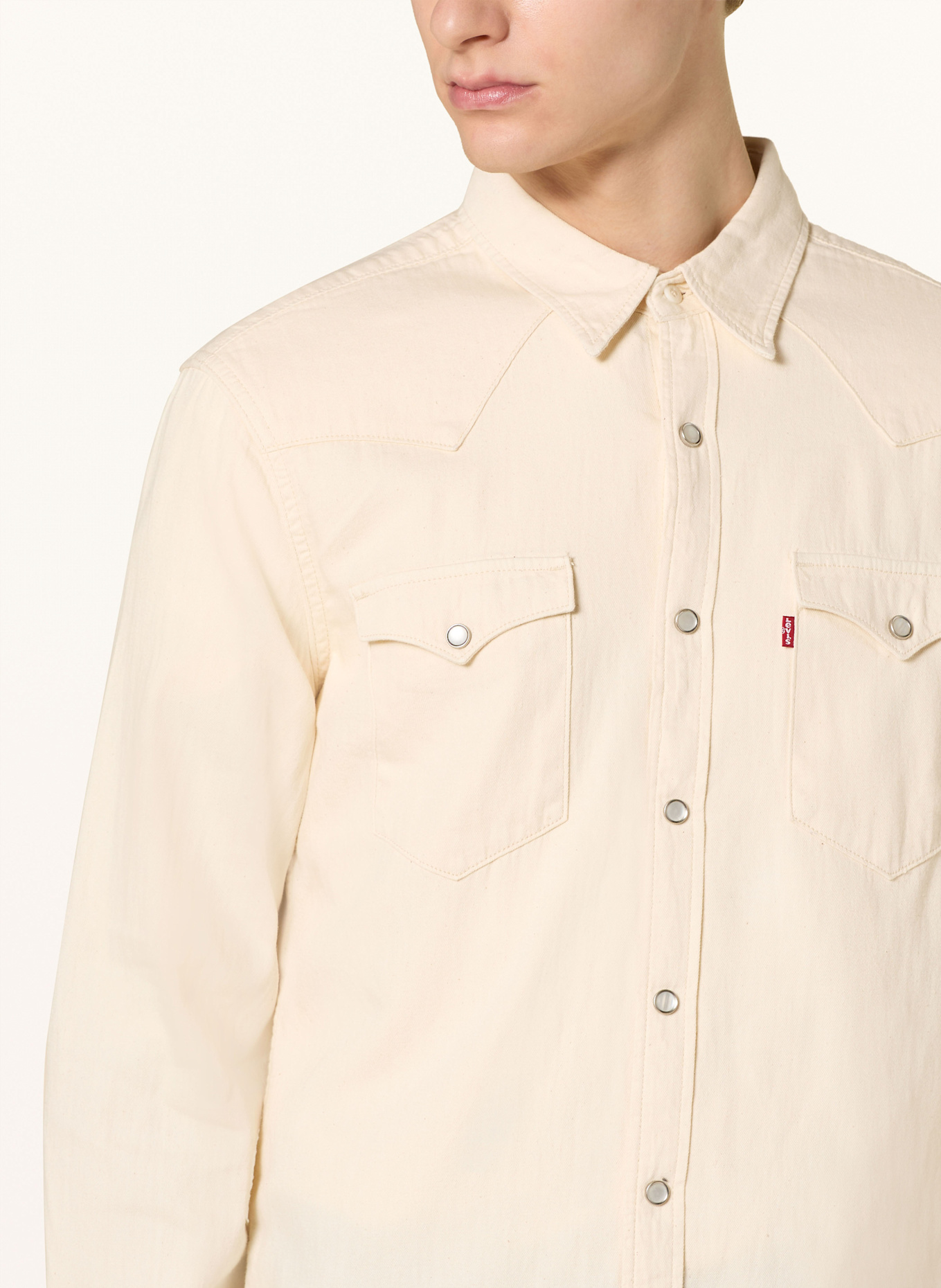Levi's® Jeanshemd BARSTOW Standard Fit, Farbe: CREME (Bild 4)