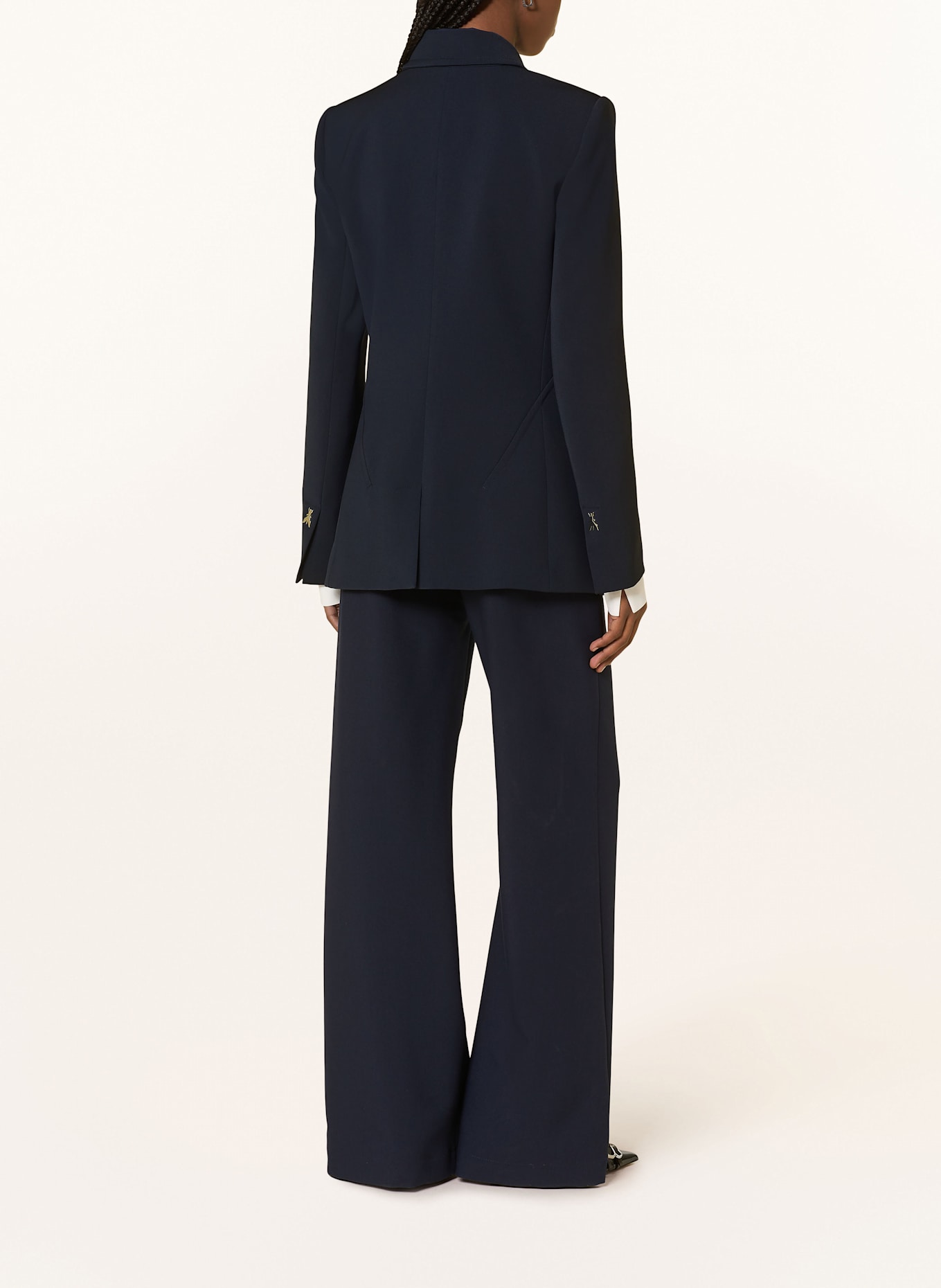 PATRIZIA PEPE Wide leg trousers: DARK BLUE