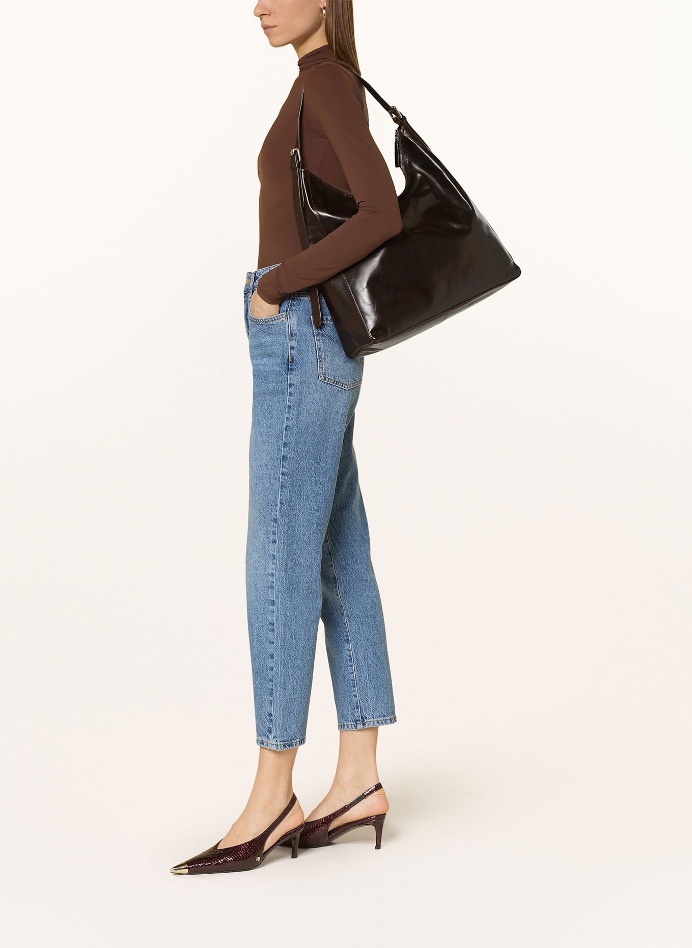 PATRIZIA PEPE 7/8 jeans : drawstring cashmere sweat pants