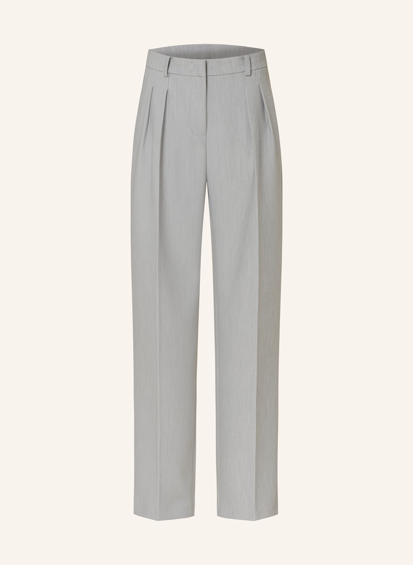 PATRIZIA PEPE Wide leg trousers: LIGHT GRAY