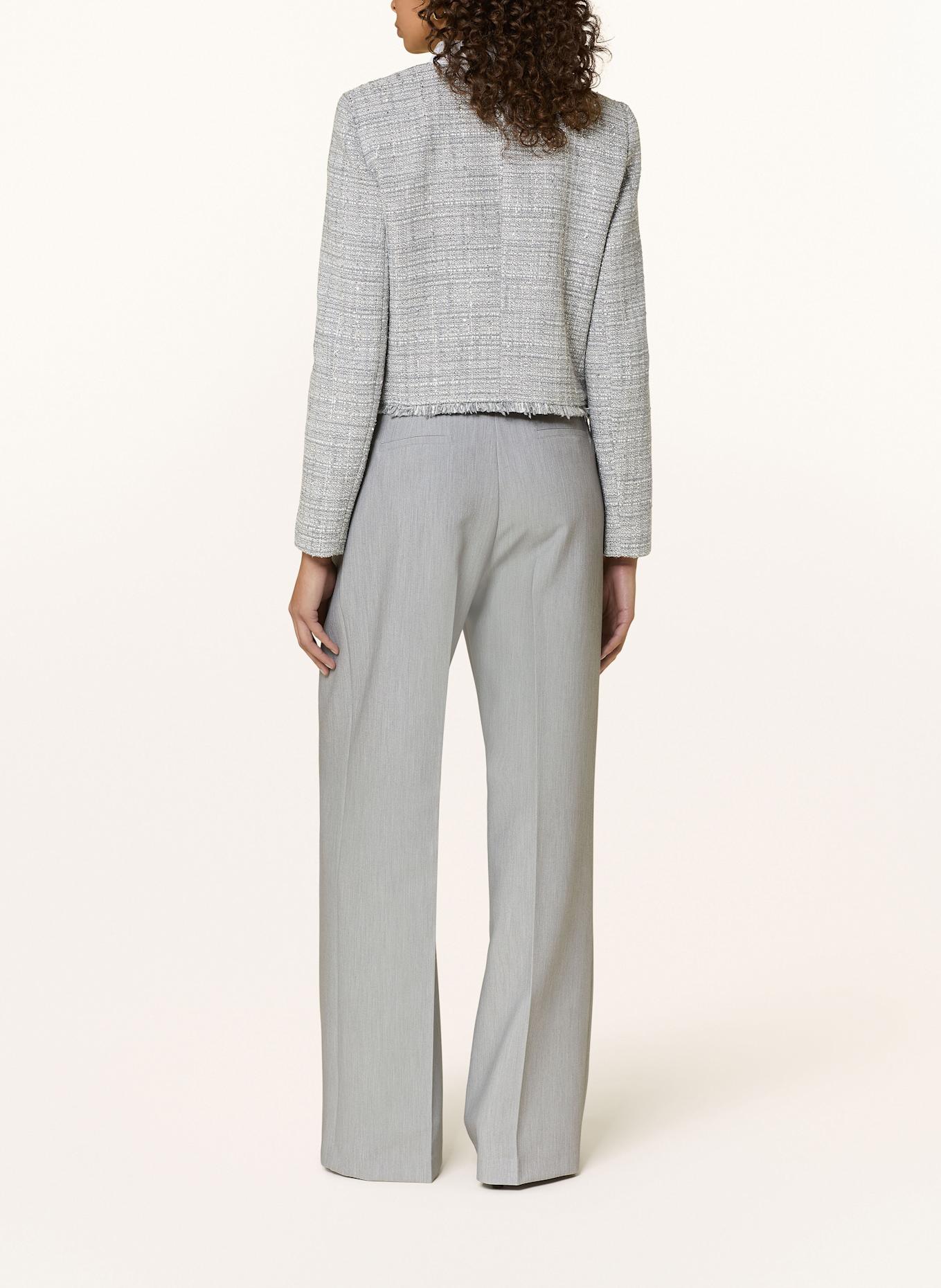 PATRIZIA PEPE Wide leg trousers: LIGHT GRAY