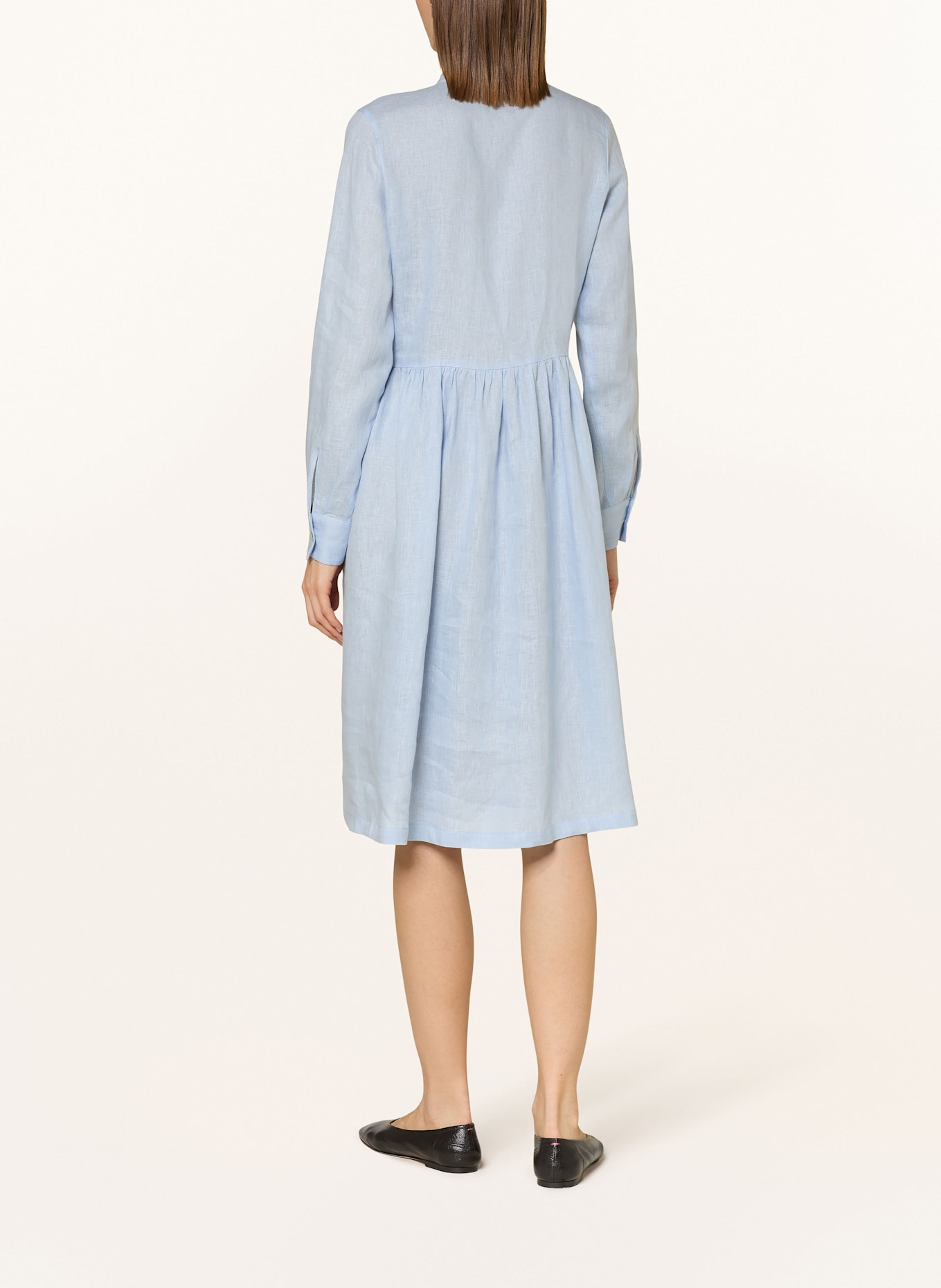 van Laack Shirt dress VL-KAIDI-SVKN in linen: LIGHT BLUE