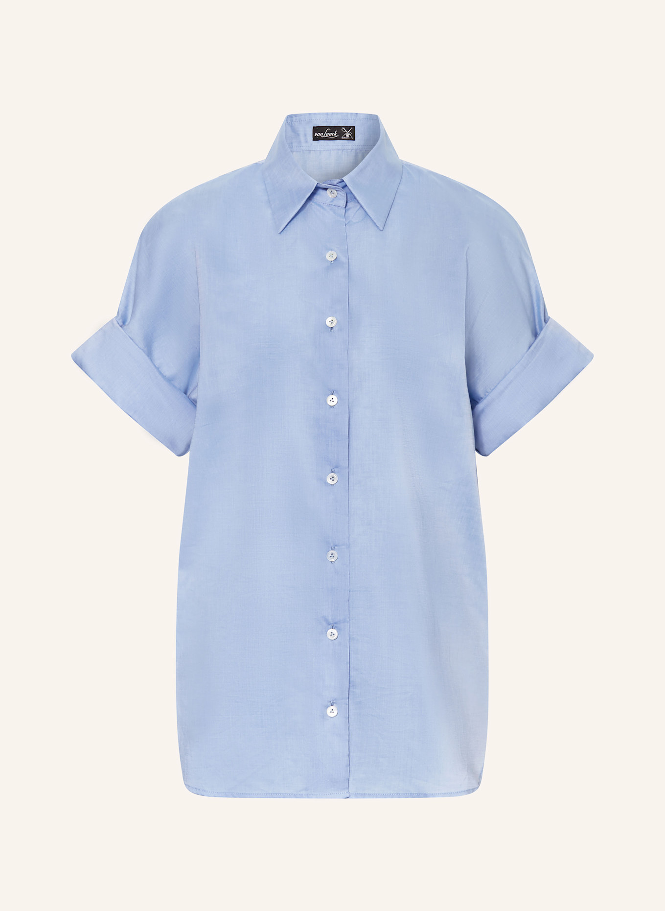 van Laack Shirt blouse VL-PORCIA-SV: LIGHT BLUE