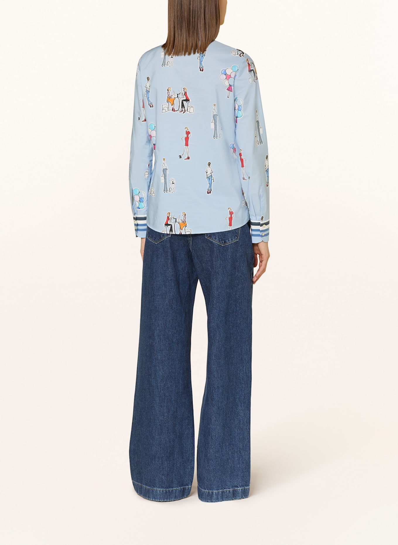 van Laack Shirt blouse VL-CELLA-PXKN: BLUE