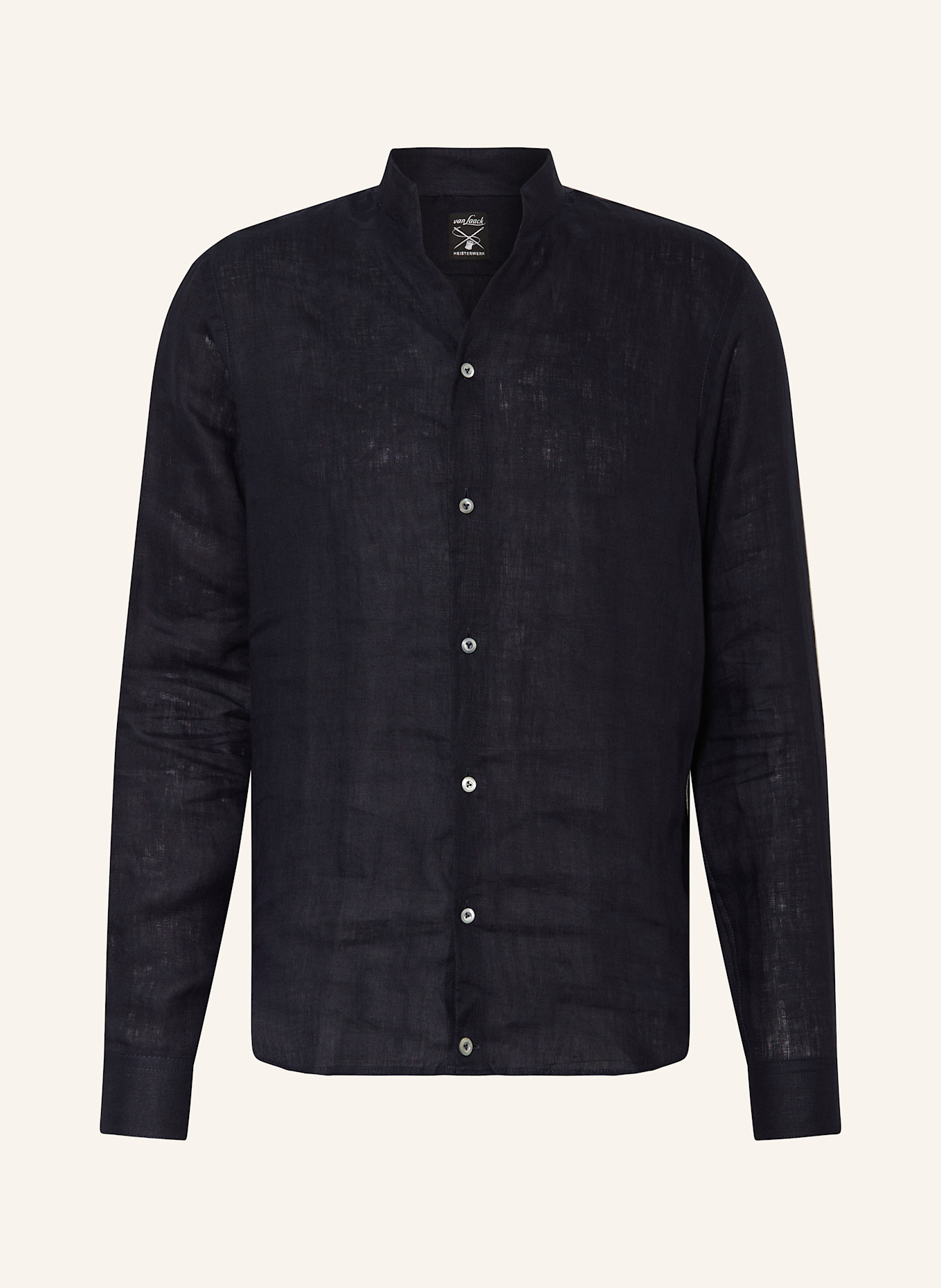 van Laack Linen shirt VL-RUDO-K Slim Fit: DARK BLUE