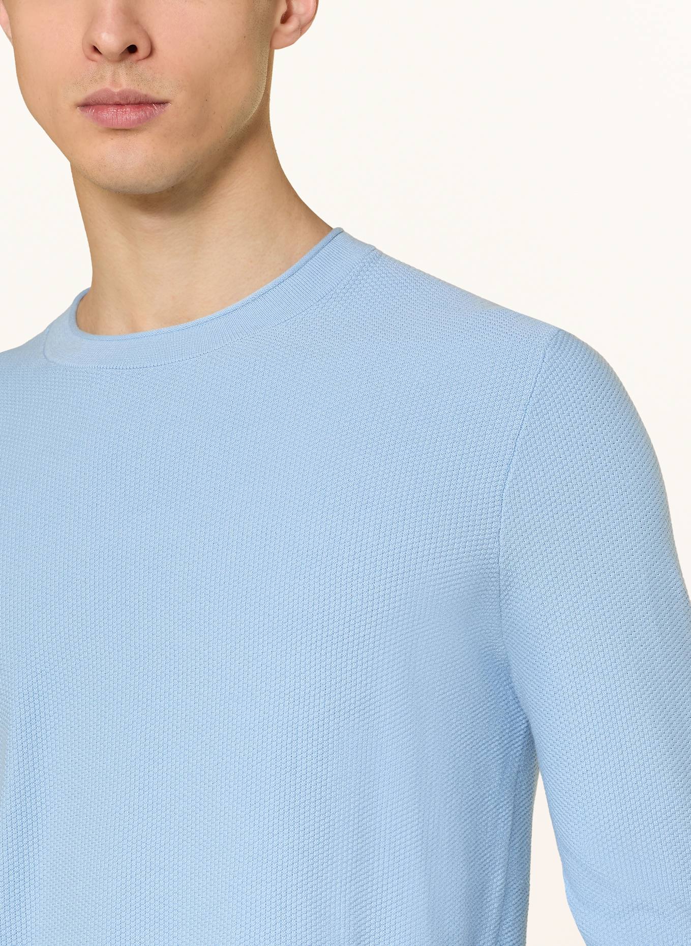 JOOP! JEANS Svetr HAJON: TMAVĚ MODRÁ