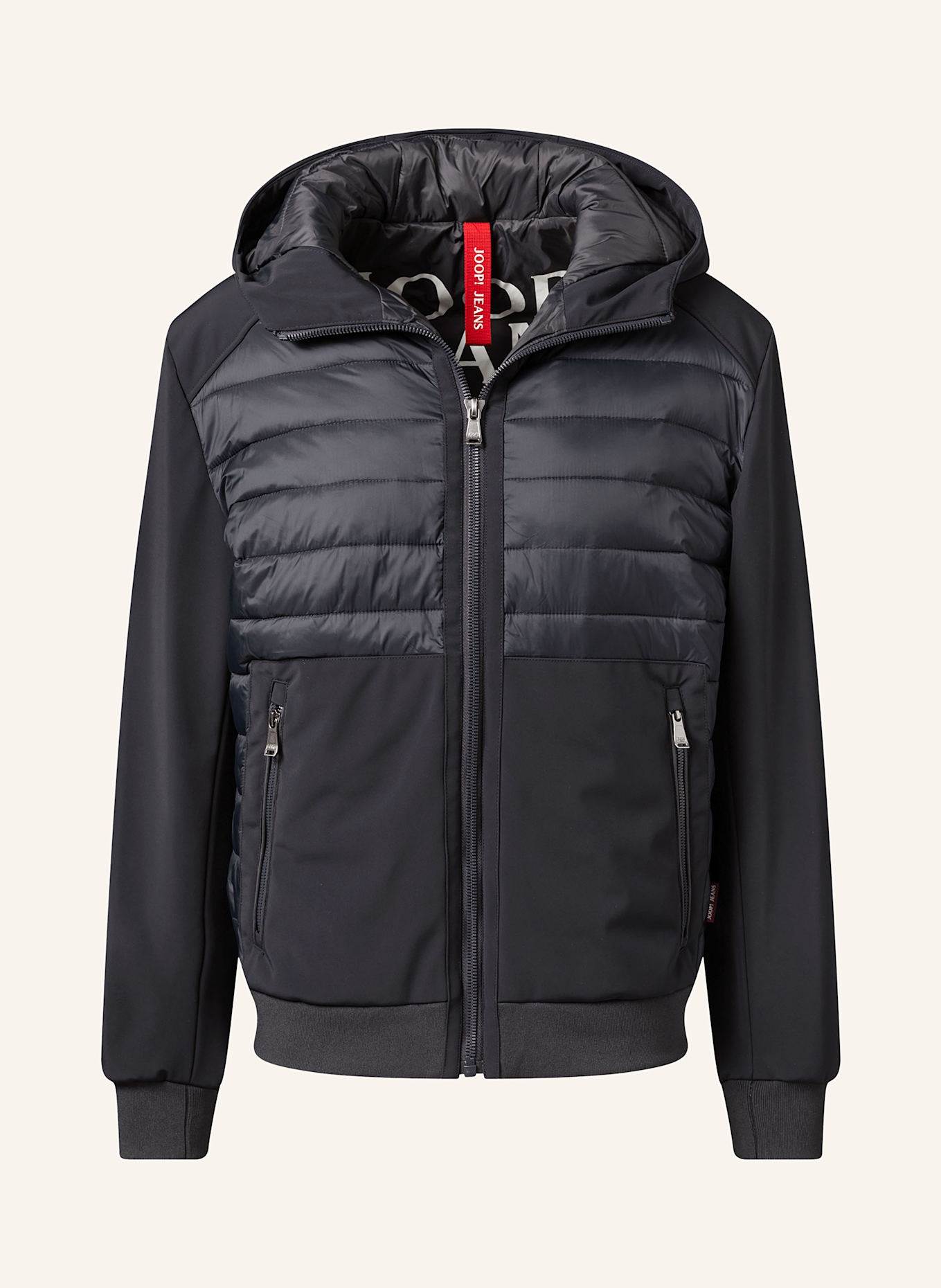 JOOP! JEANS Steppjacke im Materialmix: DUNKELBLAU