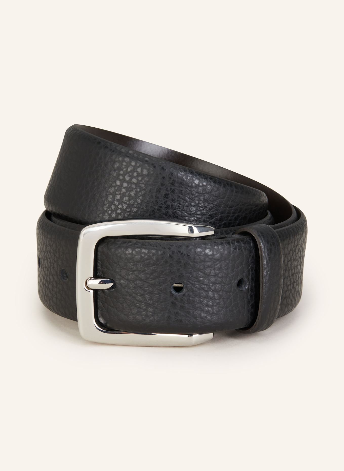 windsor. Leather belt, Color: BLACK (Image 1)