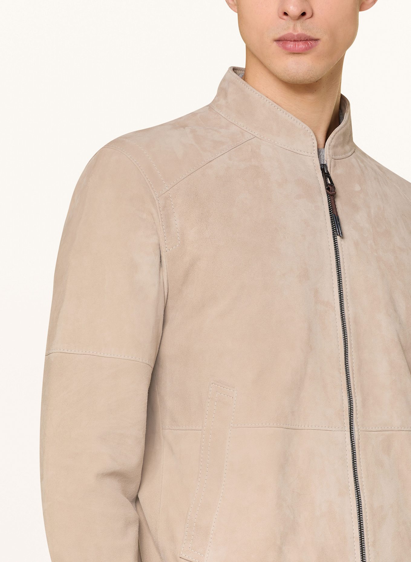 windsor. Leather jacket BORELLO: BEIGE