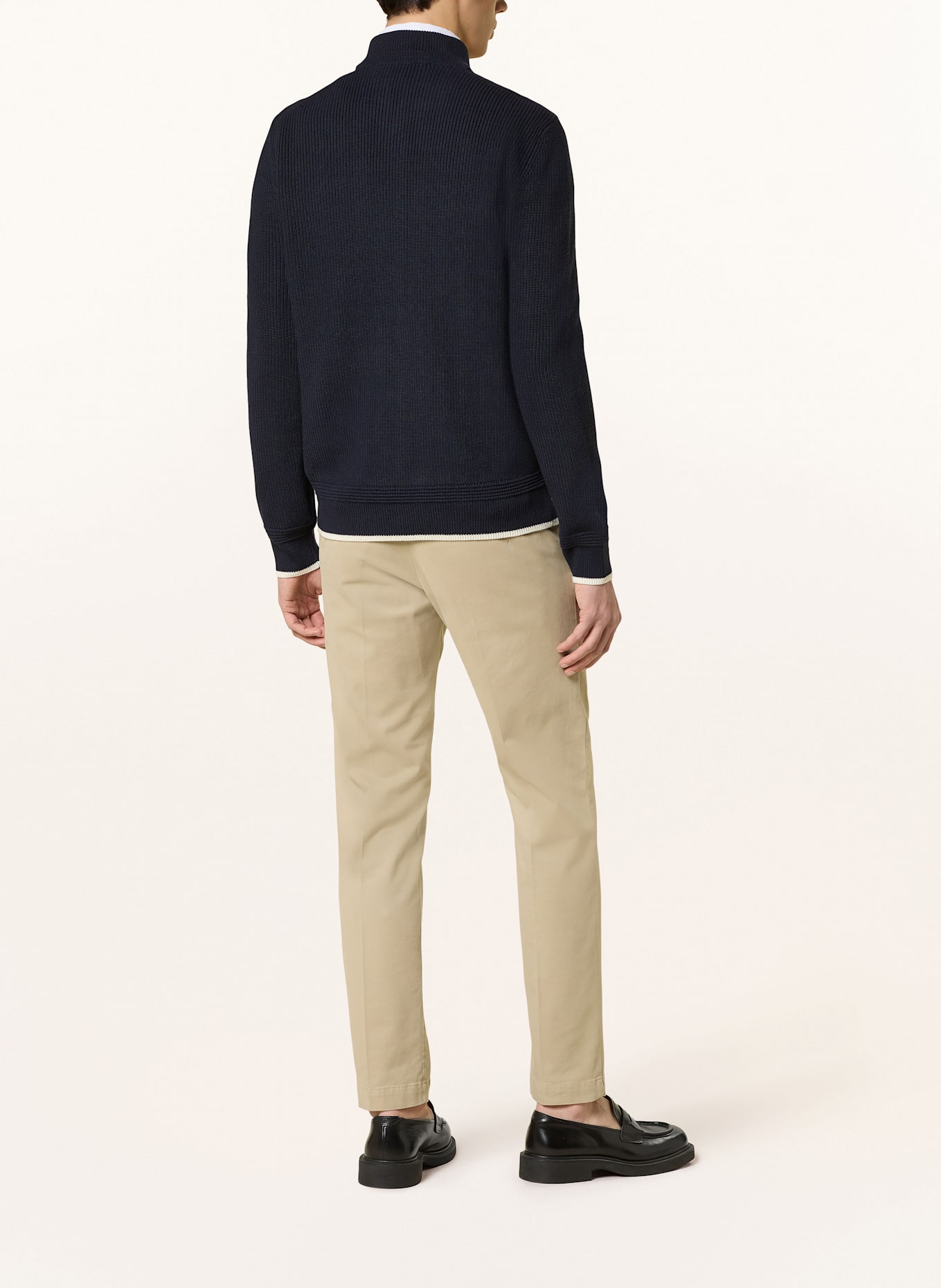 windsor. Bluzon NIBO-J z mieszanki materiałów: GRANATOWY