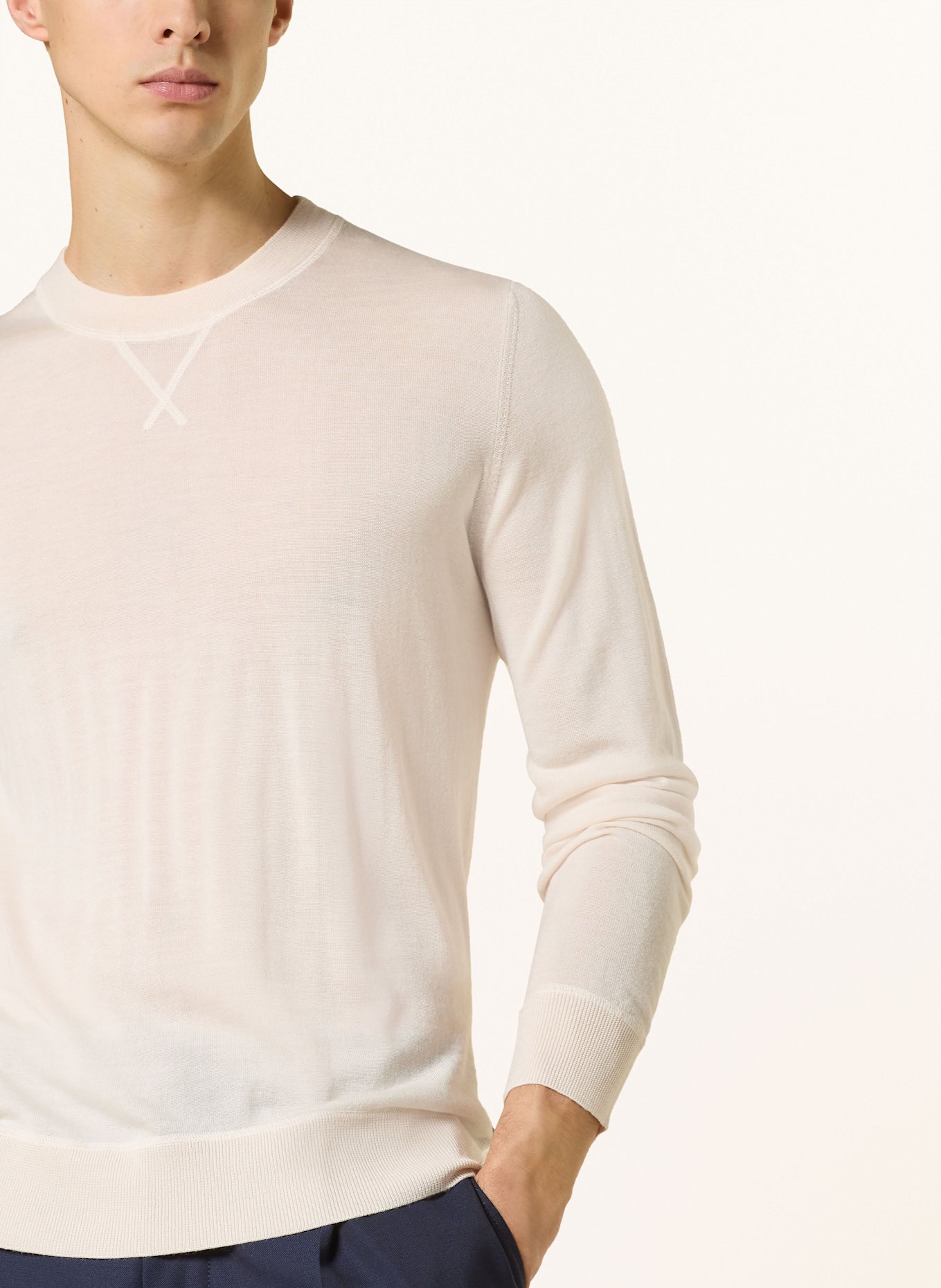 windsor. Sweter NANDO: KREMOWY