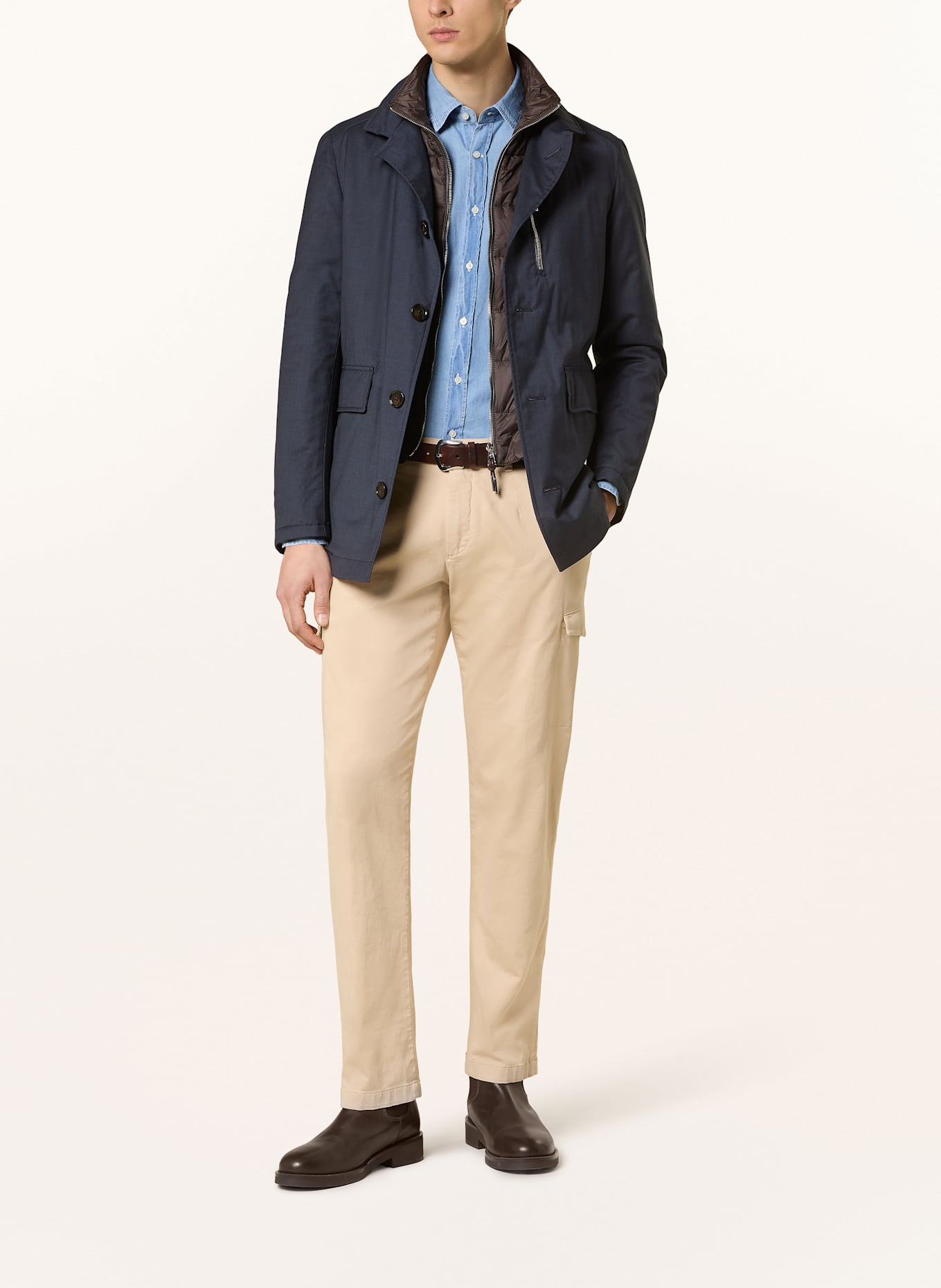 windsor. ROVAGO jacket with removable front panel: DARK BLUE