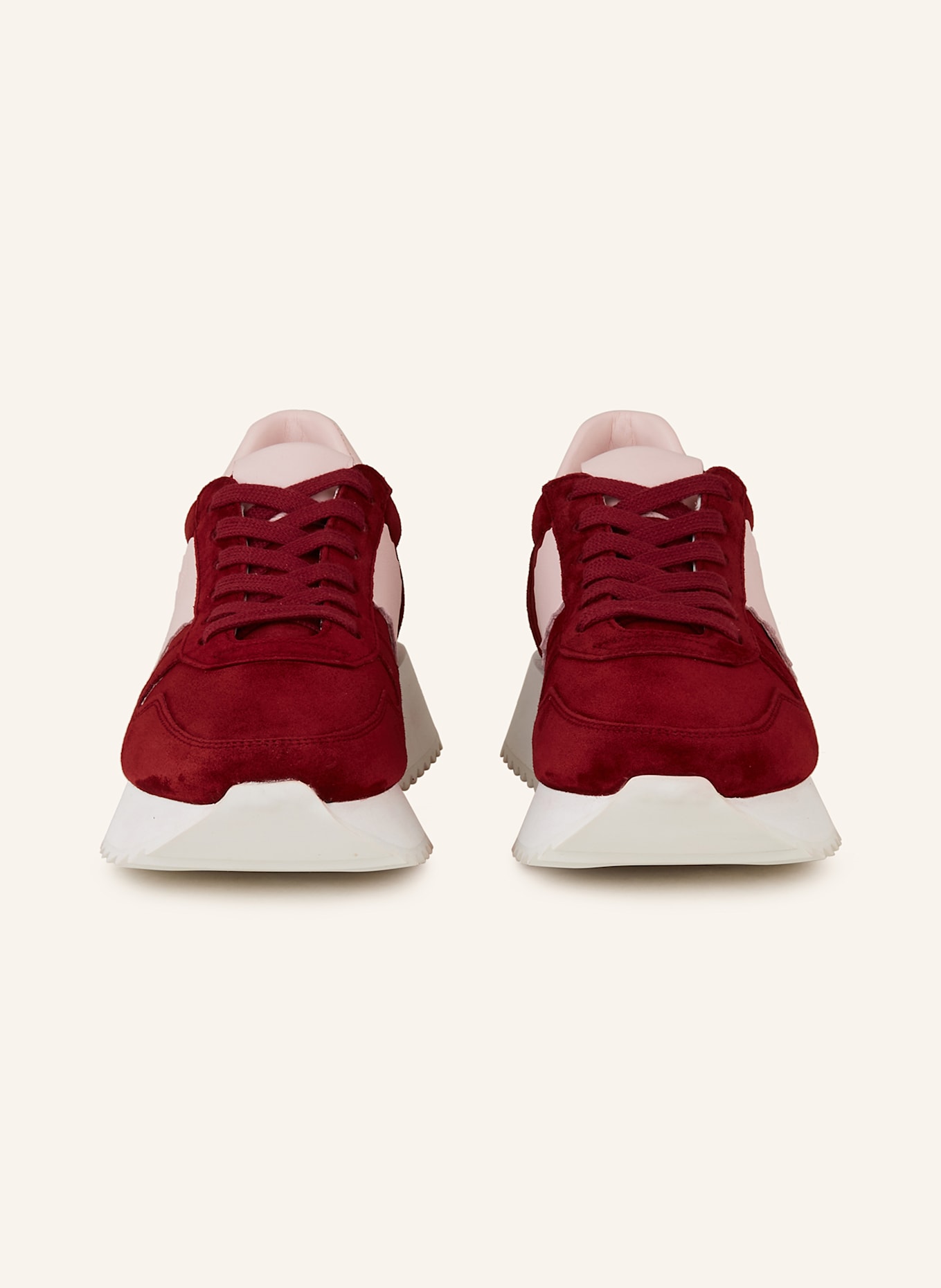 KENNEL & SCHMENGER Sneaker FLASH: DUNKELROT/ HELLROSA