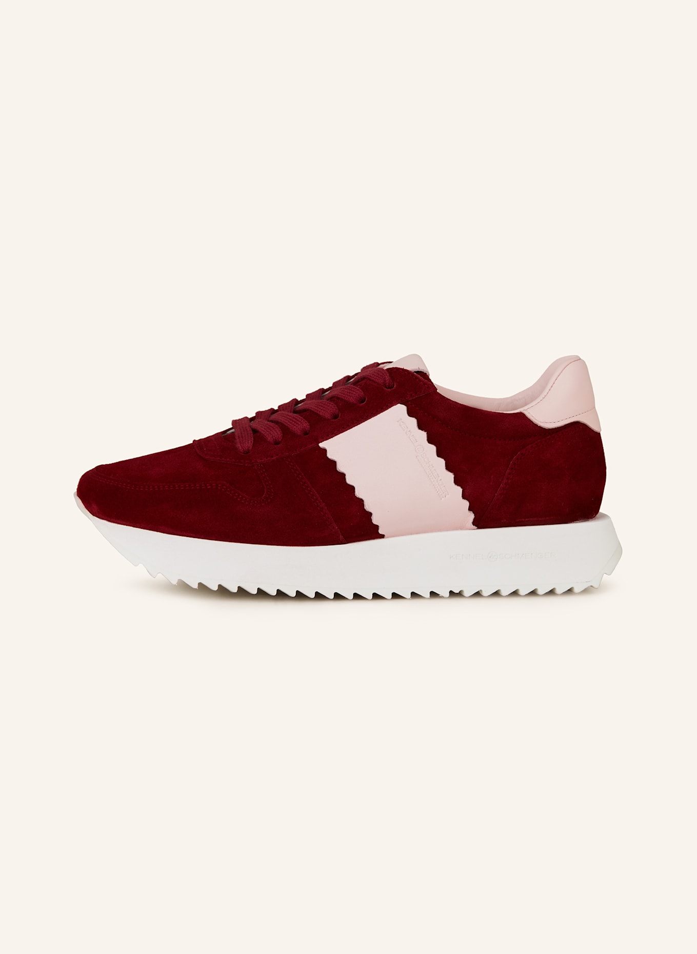 KENNEL & SCHMENGER Sneaker FLASH: DUNKELROT/ HELLROSA