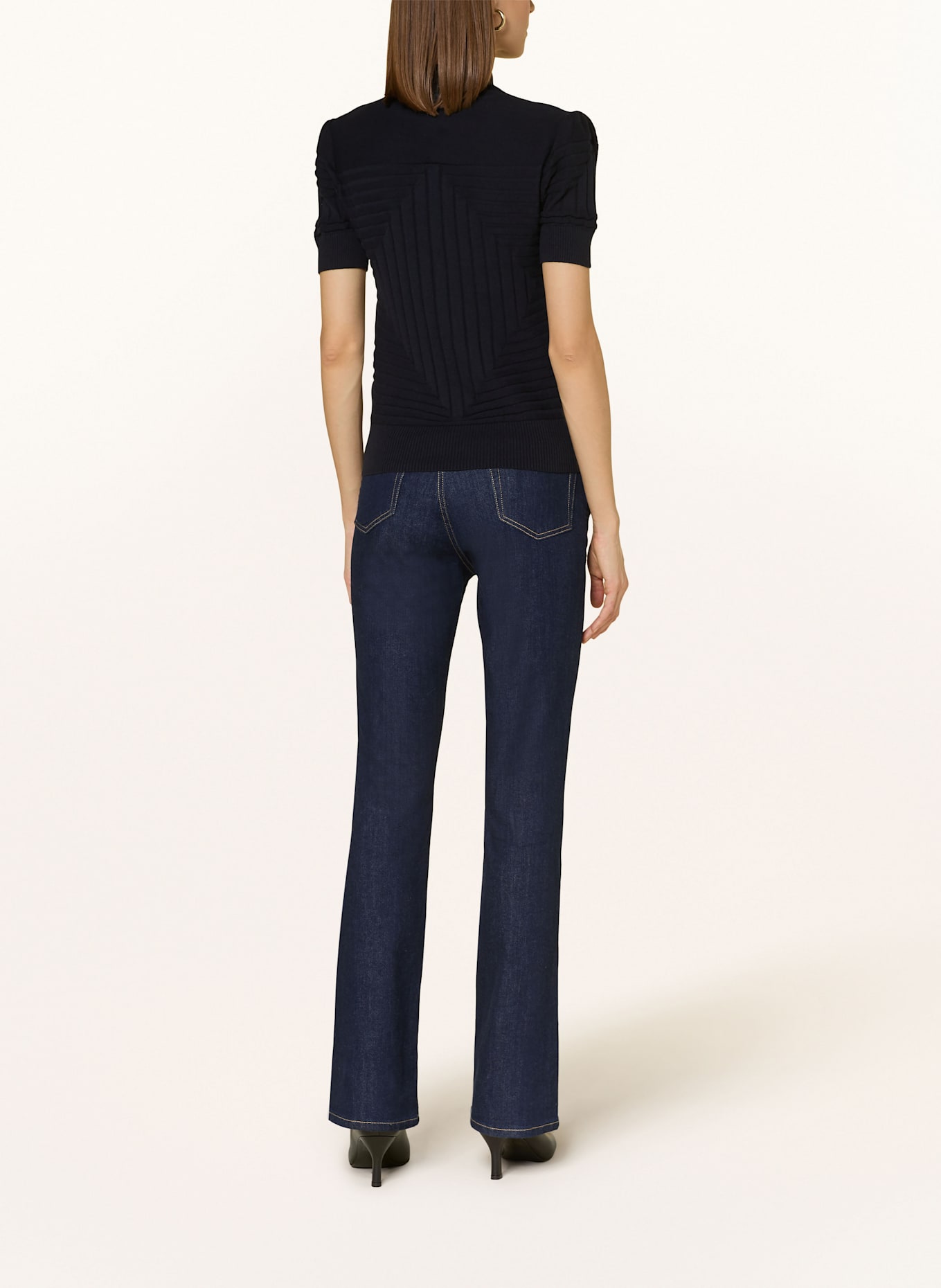 EMPORIO ARMANI Strickshirt: DUNKELBLAU