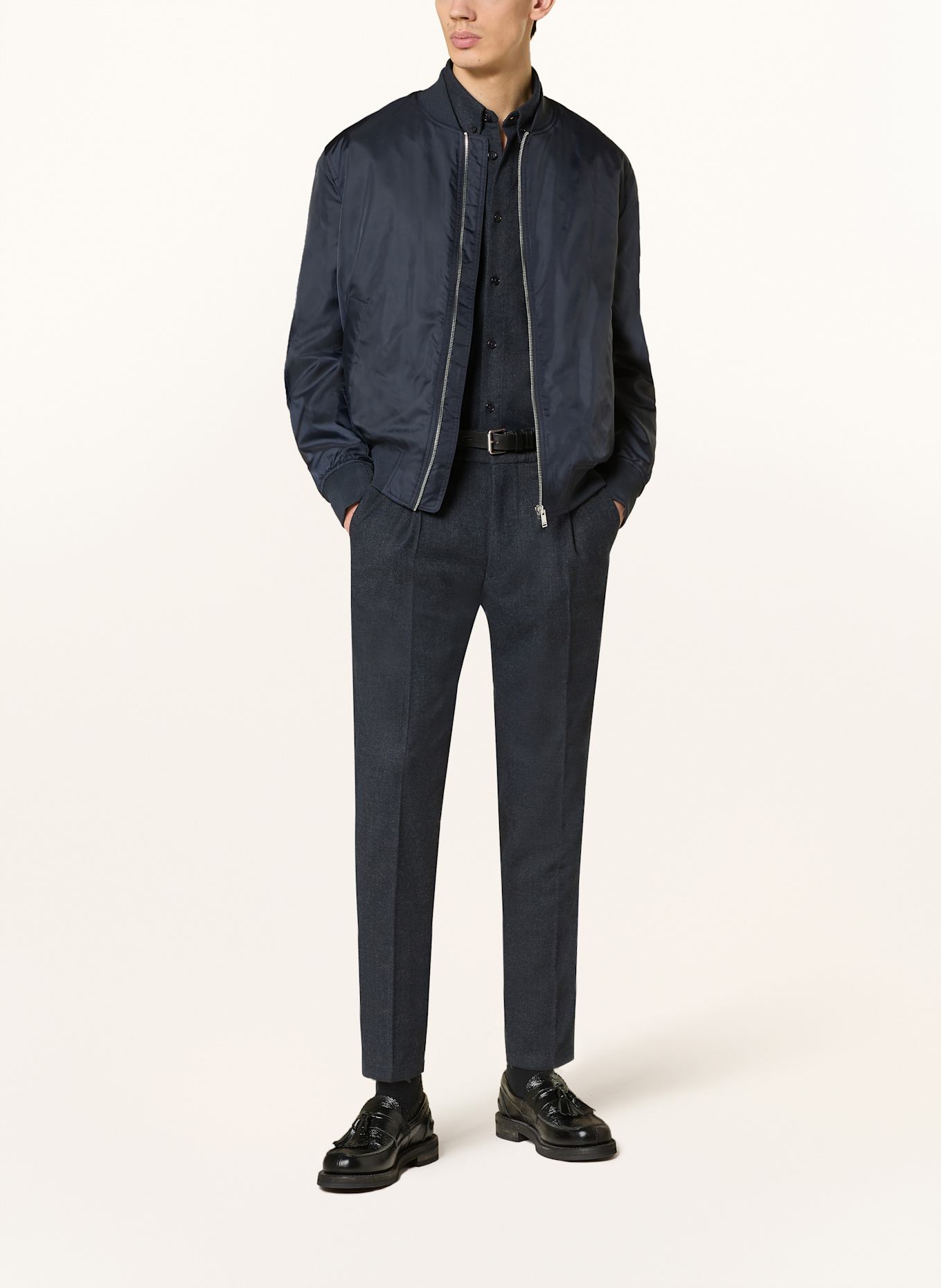 DRYKORN Flanellhemd LIET Regular Fit: DUNKELBLAU