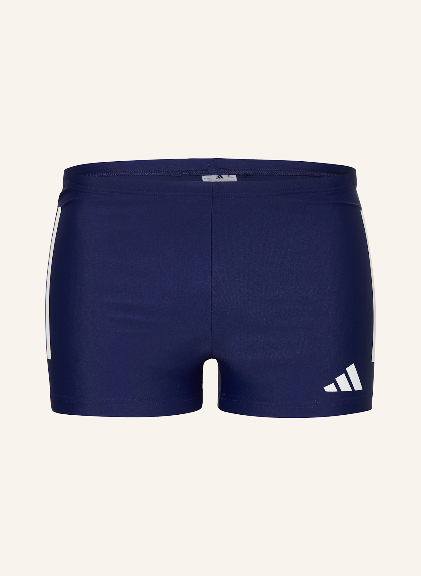 adidas Badehose 3-STREIFEN 2-INCH: DUNKELBLAU / WEISS