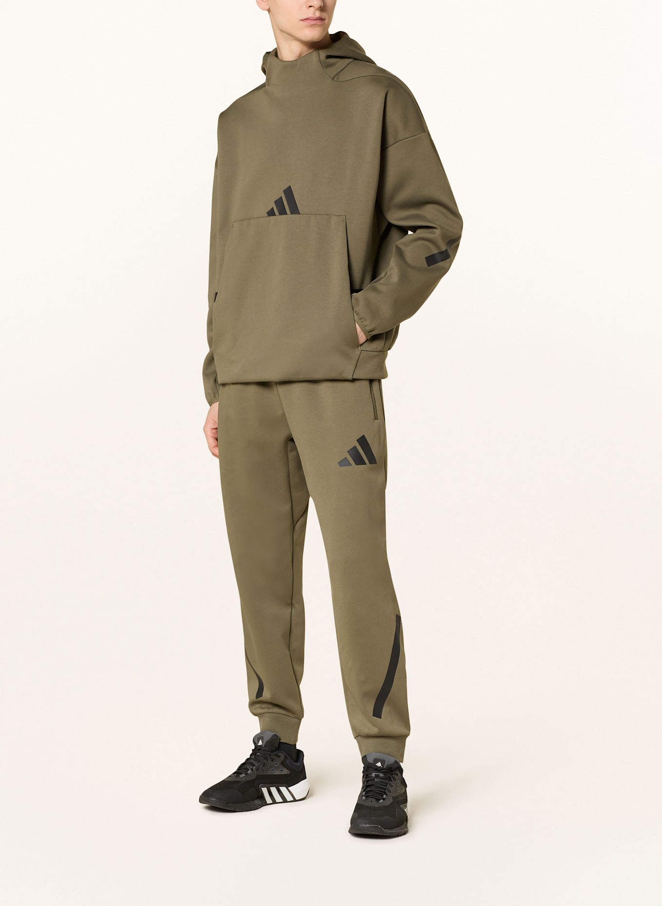 adidas Hoodie, Color: OLIVE (Image 2)