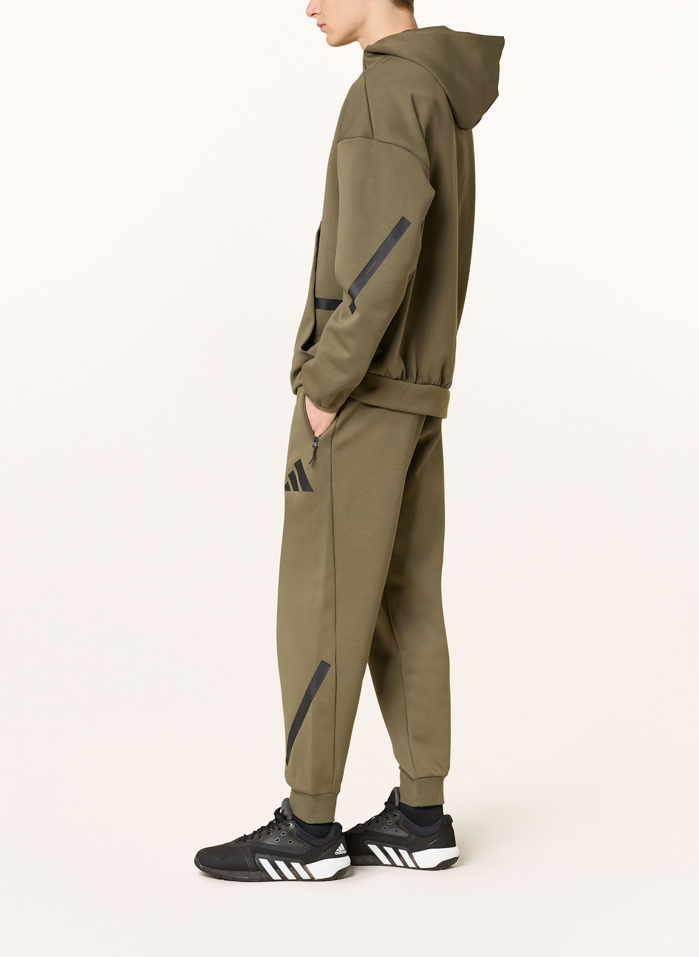 adidas Hoodie, Color: OLIVE (Image 4)