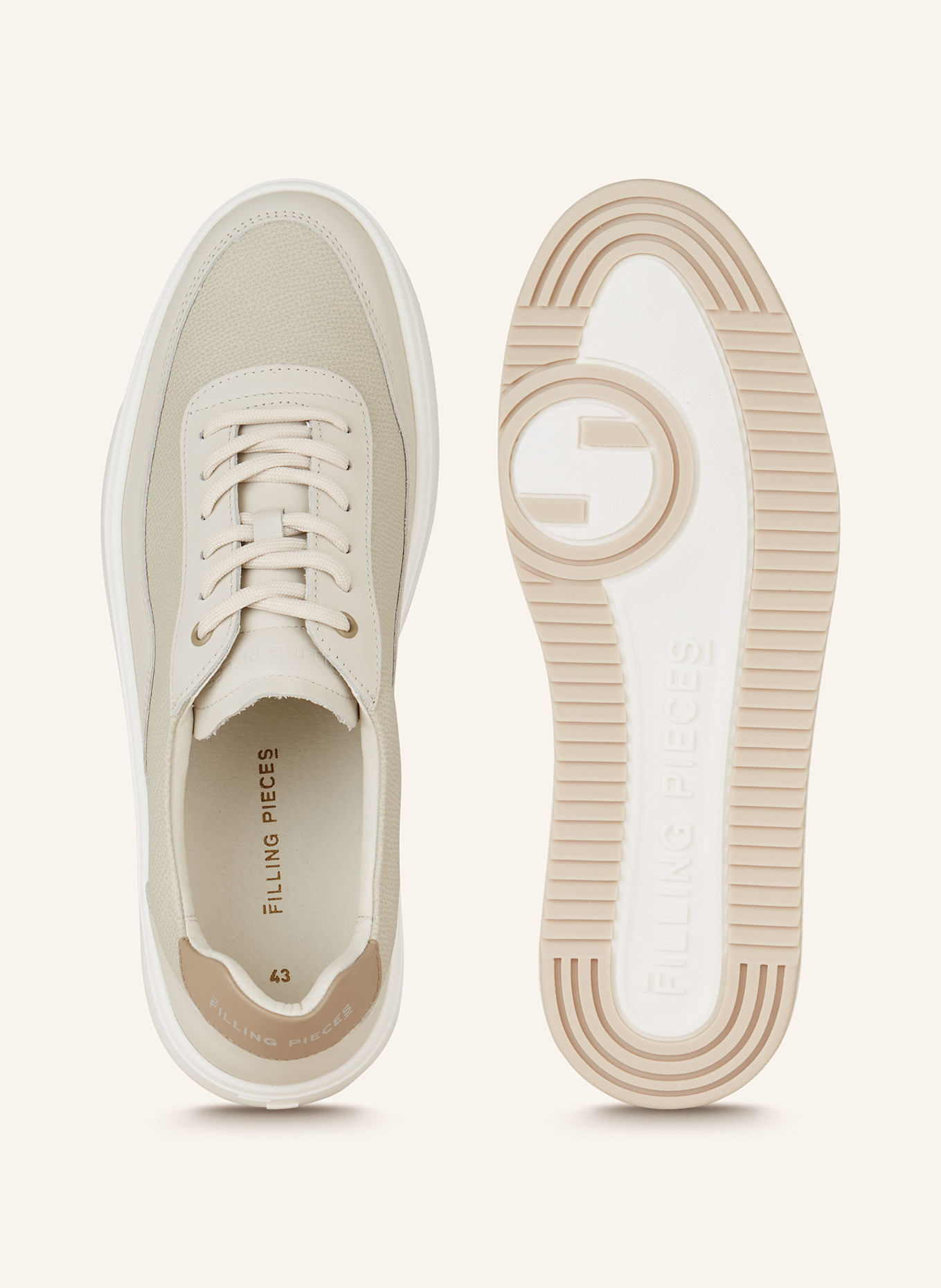 FILLING PIECES Sneaker MONDO: CREME