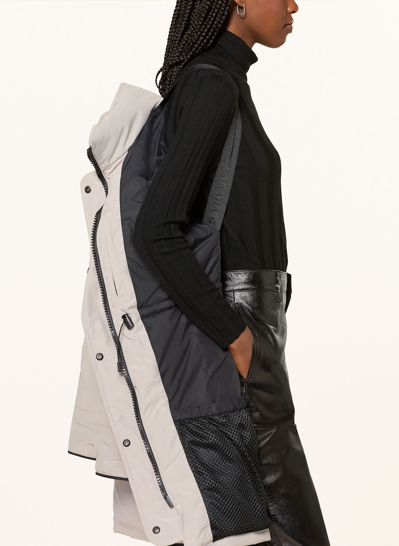 CANADA GOOSE Parka puchowa TRILLIUM: CZIEMNOSZARY