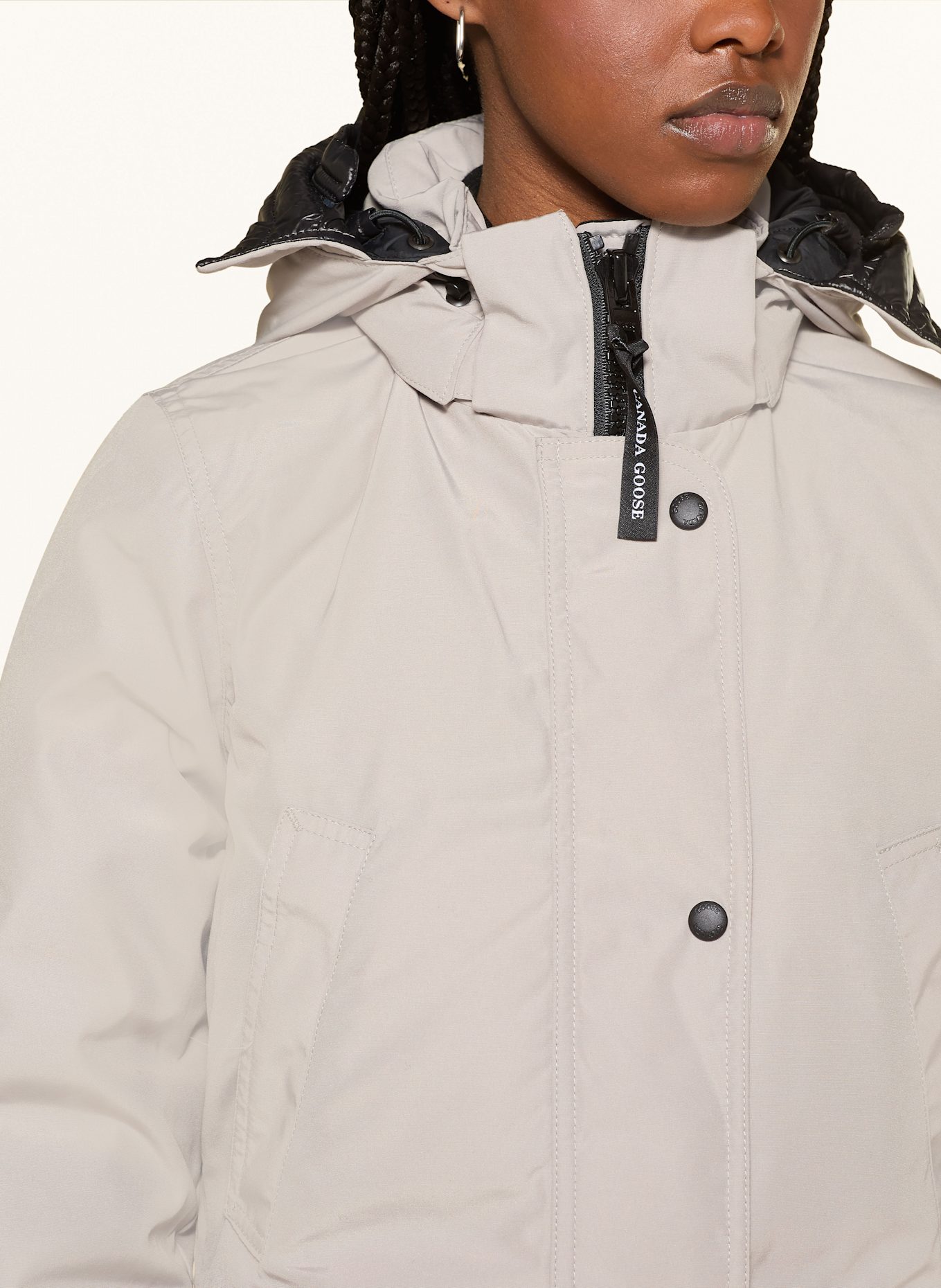 CANADA GOOSE Parka puchowa TRILLIUM: CZIEMNOSZARY