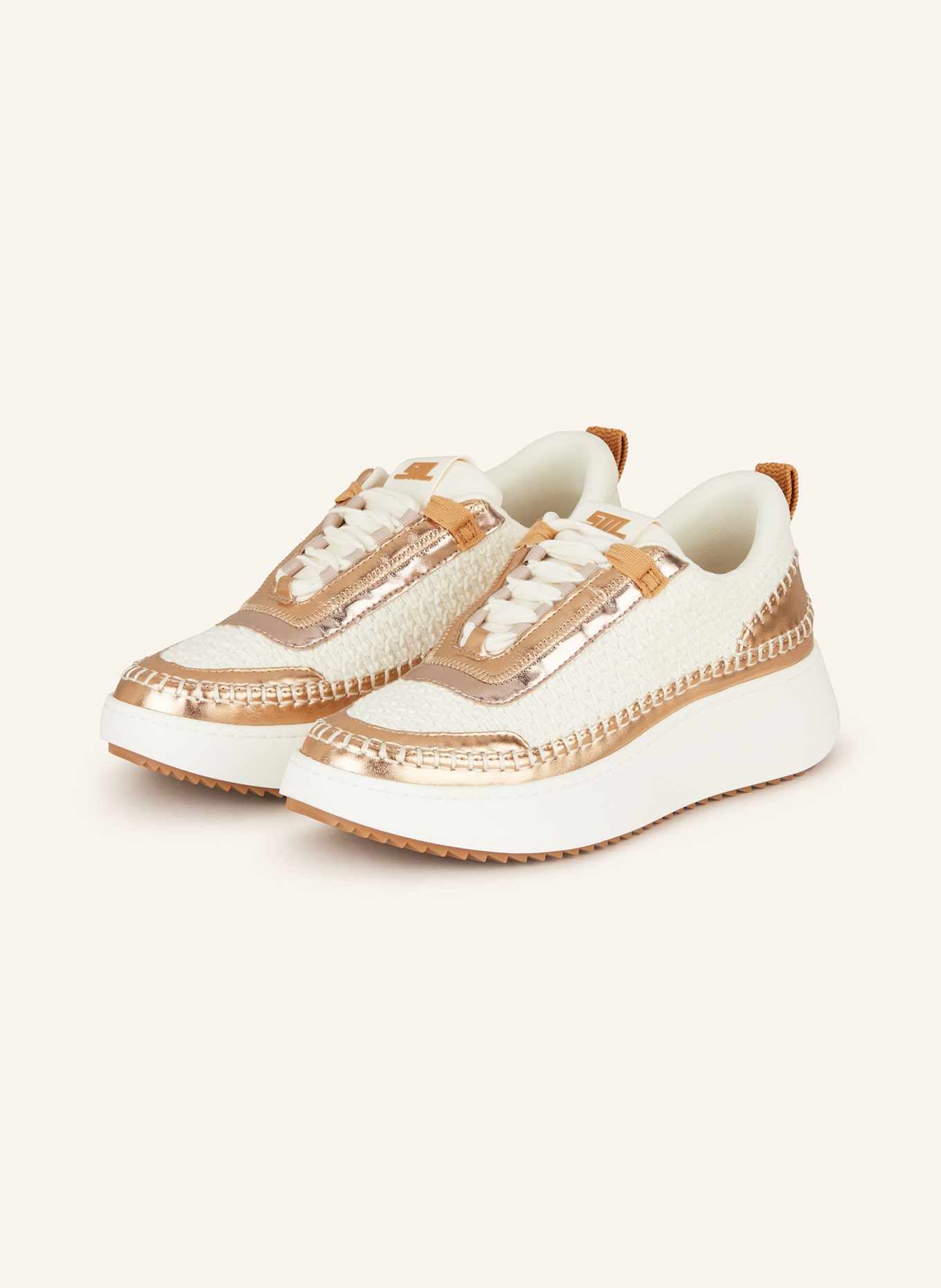 STEVE MADDEN Sneaker DOUBLETAKE: WEISS/ ROSÉGOLD