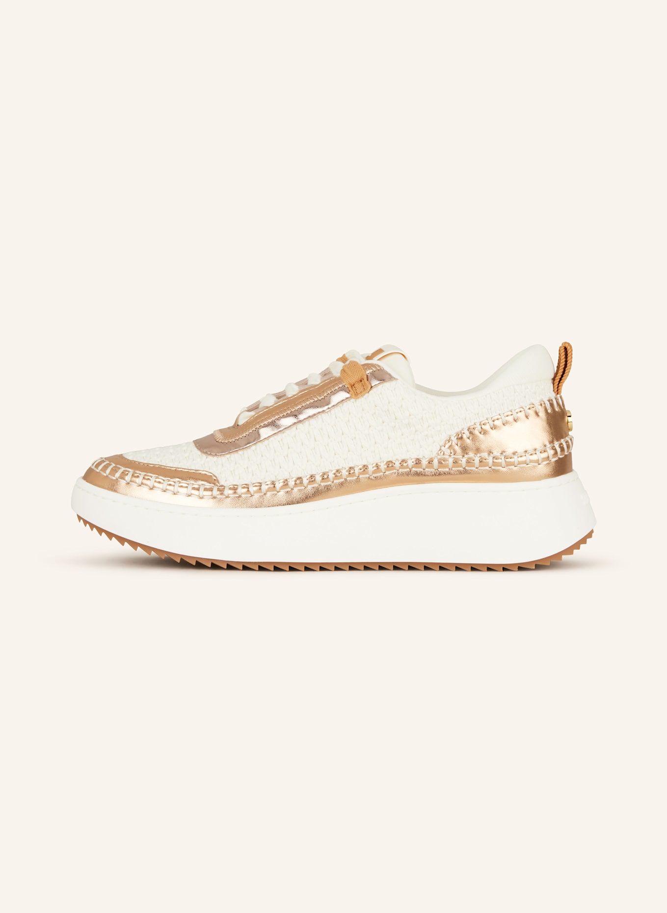 STEVE MADDEN Sneaker DOUBLETAKE: WEISS/ ROSÉGOLD