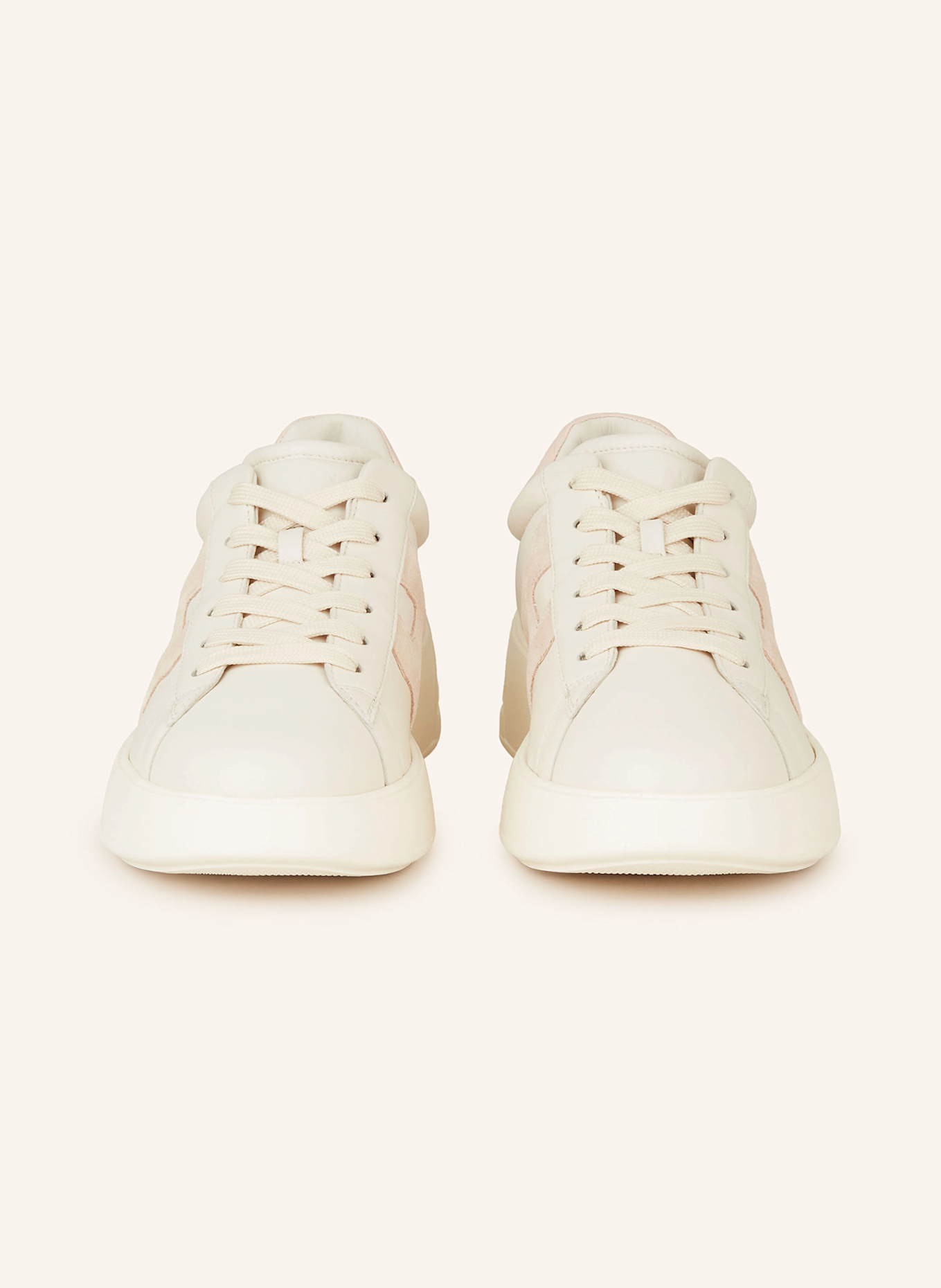 HOGAN Sneaker REBEL H562: ECRU / CREME / ROSÉ