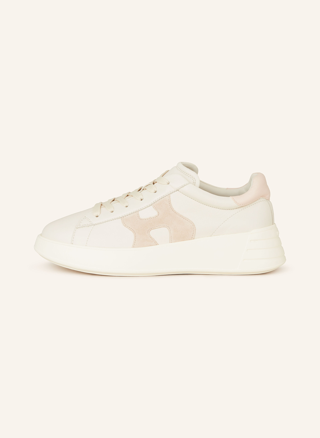 HOGAN Sneaker REBEL H562: ECRU / CREME / ROSÉ