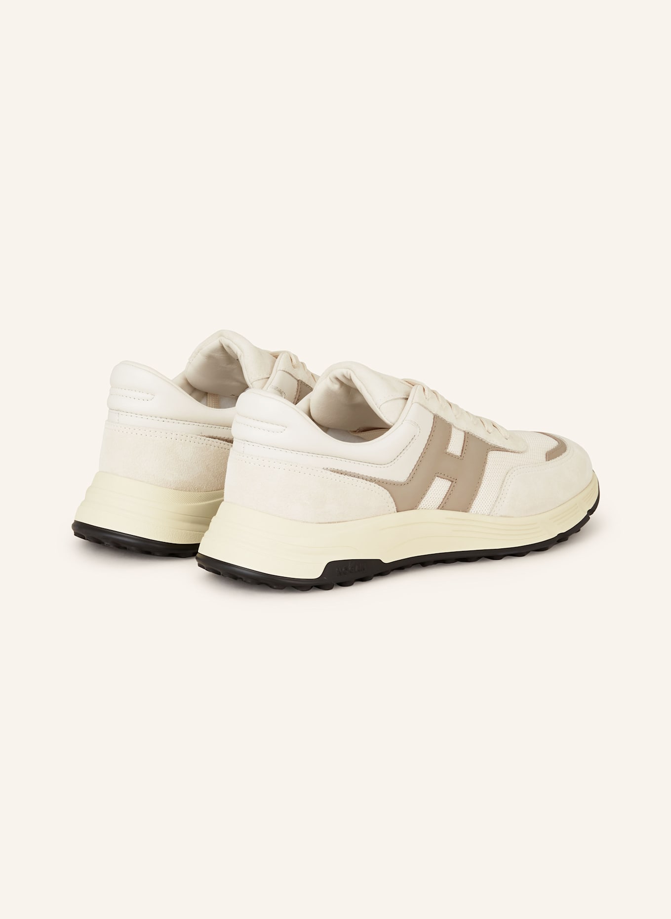 HOGAN Sneakersy HYPERLIGHT: KREMOWY/ ECRU/ SZAROBRĄZOWY
