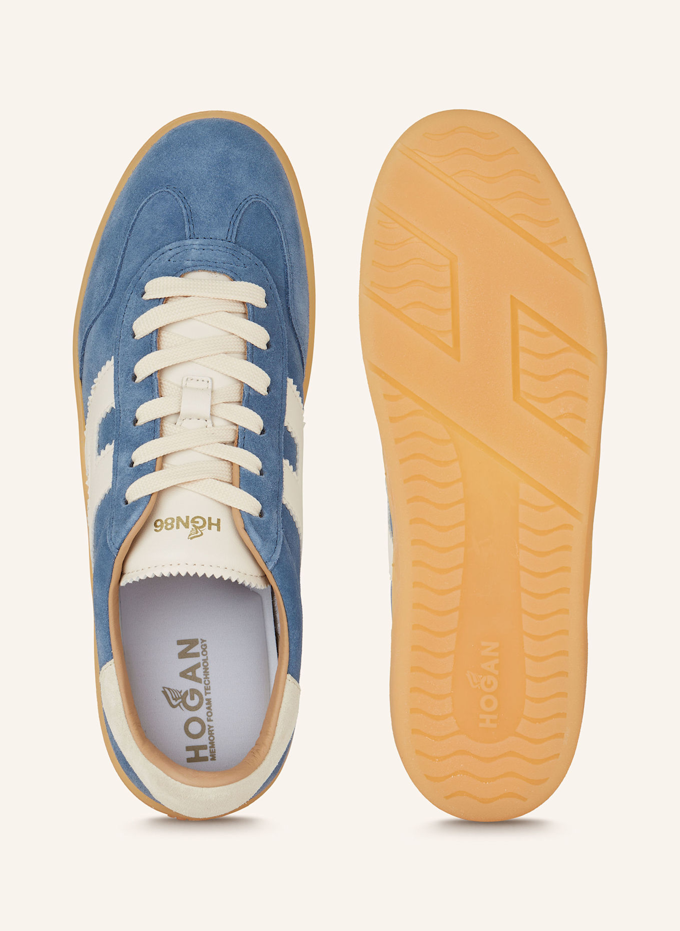 HOGAN Sneakersy: NIEBIESKI/ BIAŁY