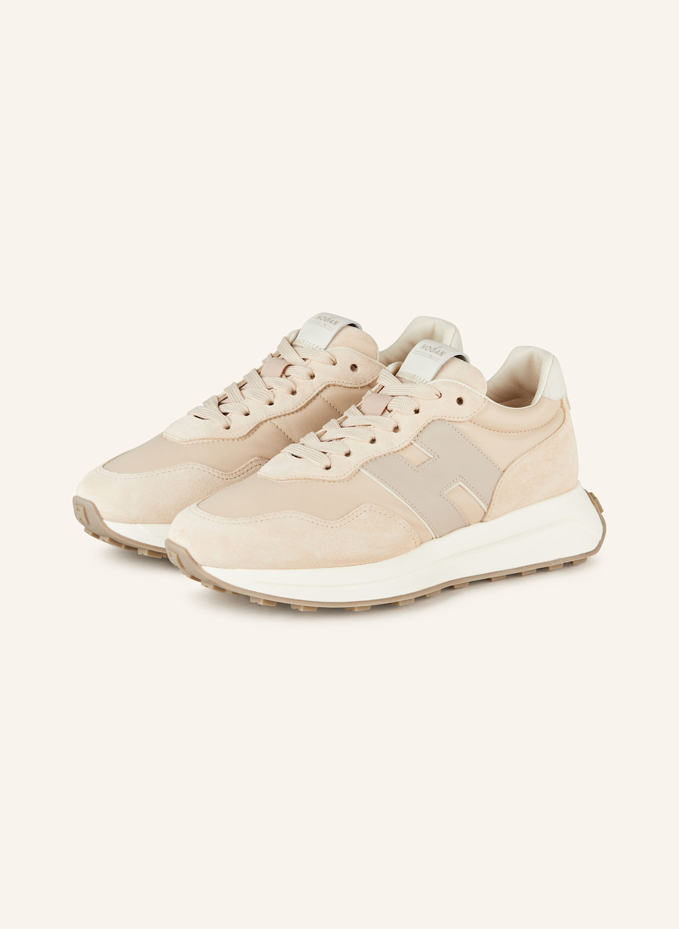 HOGAN Sneakersy H641 ALLACCIATO: BEŻOWY