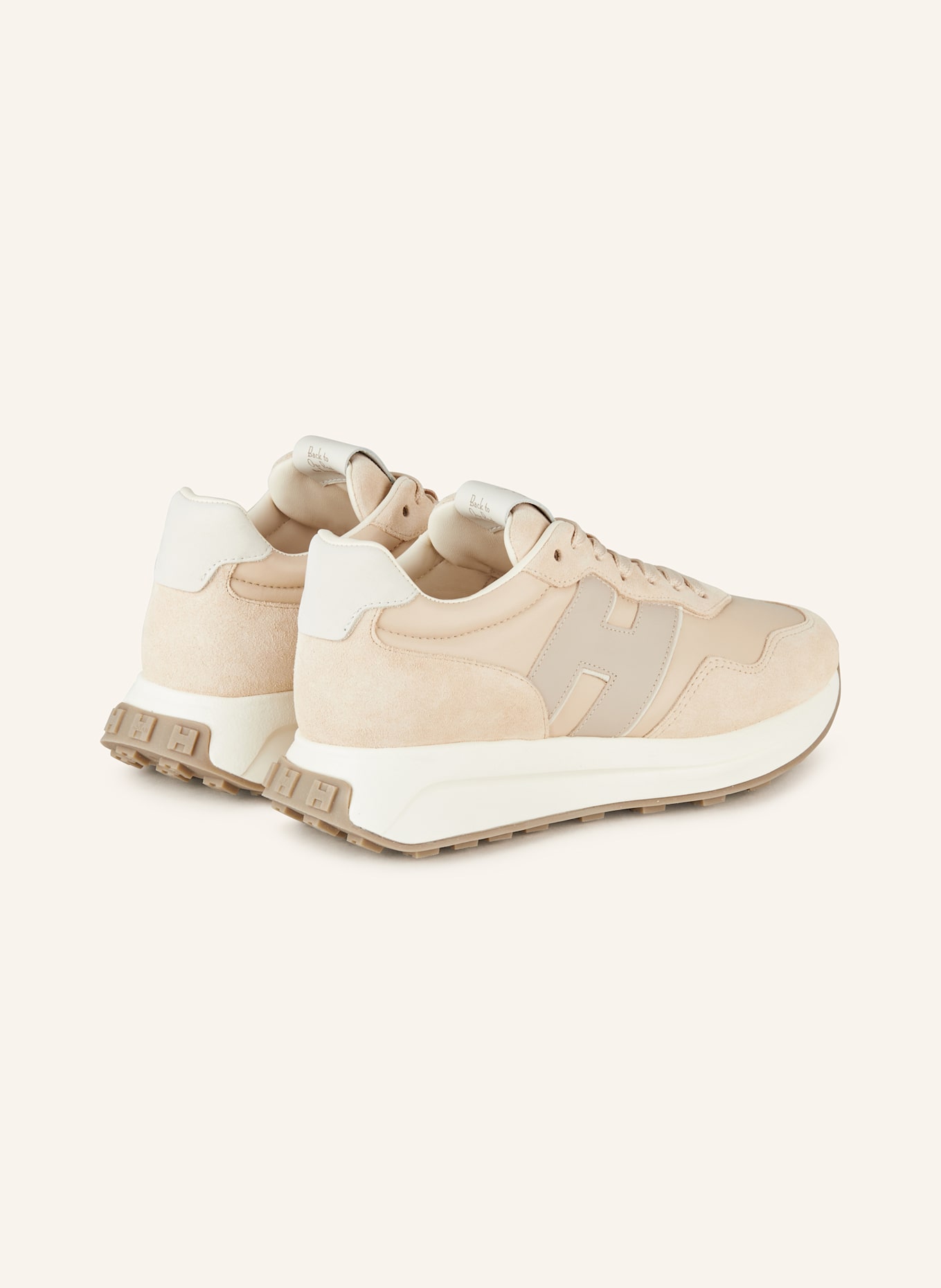 HOGAN Sneakersy H641 ALLACCIATO: BEŻOWY