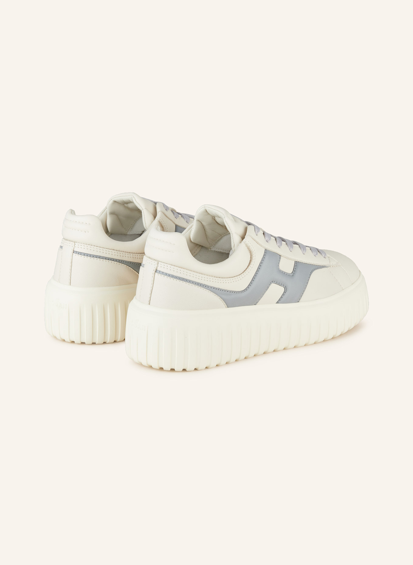 HOGAN Sneakersy H-STRIPES: BIAŁY/ SZARONIEBIESKI