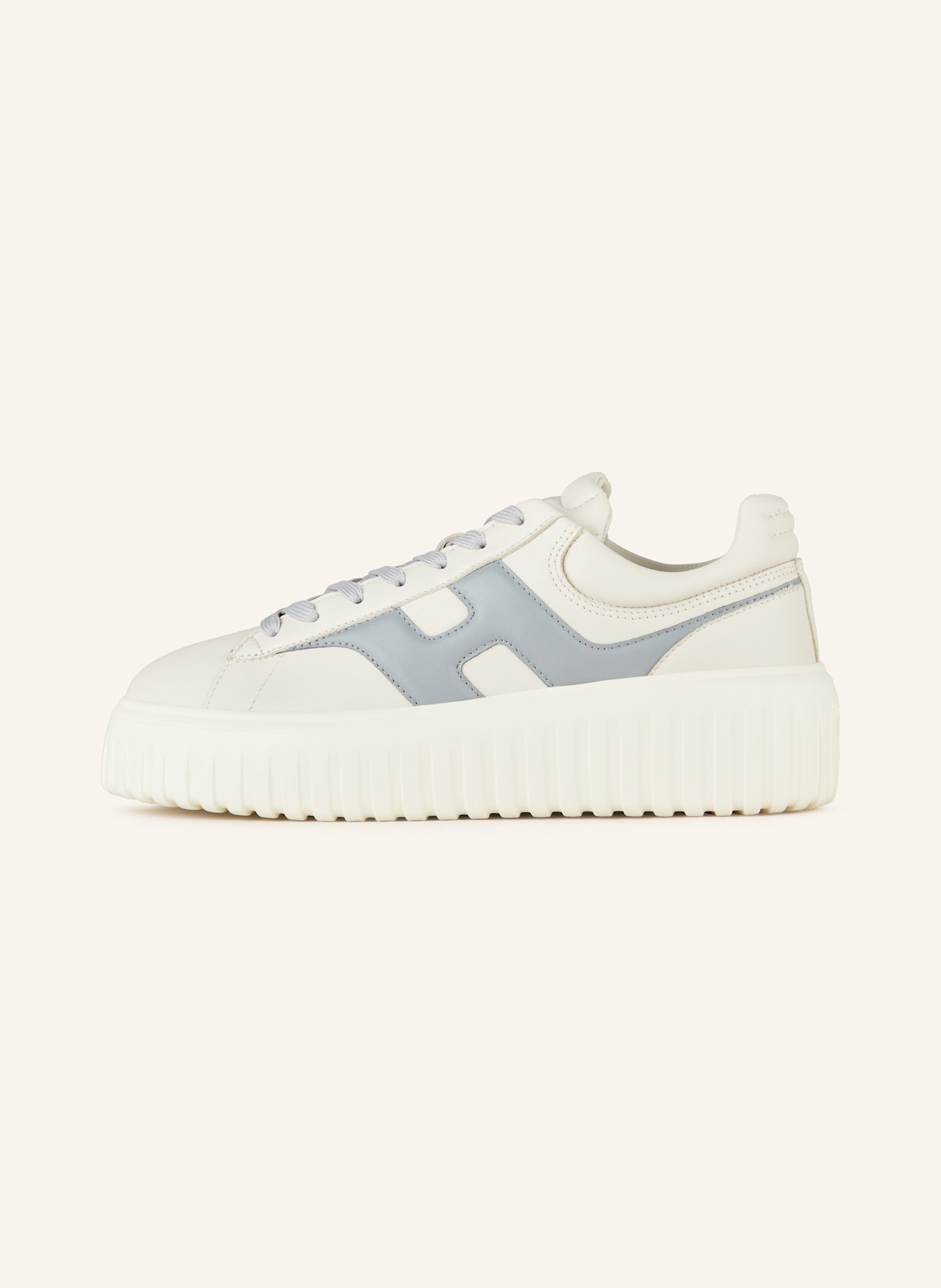 HOGAN Sneakersy H-STRIPES: BIAŁY/ SZARONIEBIESKI
