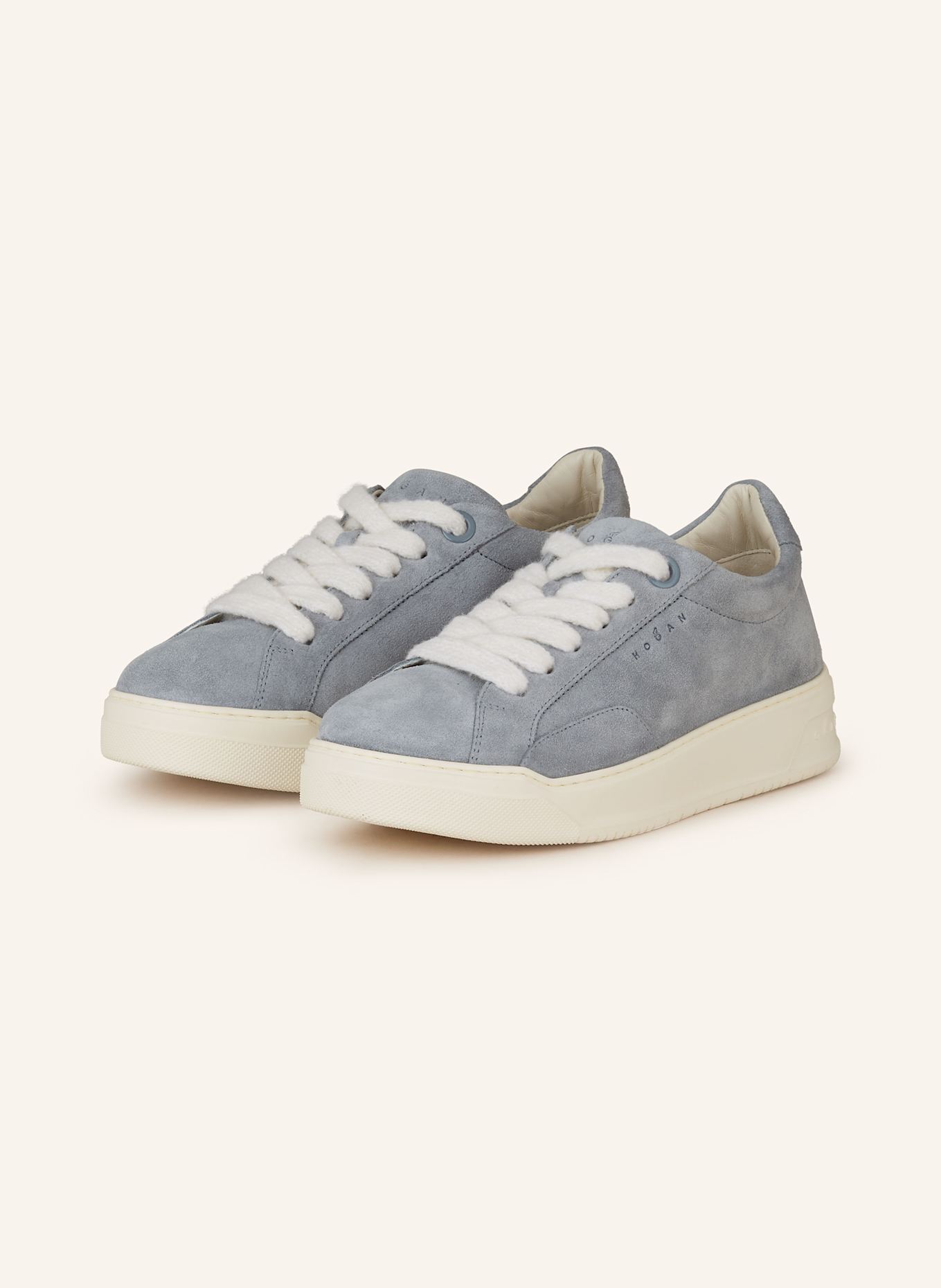 HOGAN Sneakersy H667 ALLACCIATO: SZARONIEBIESKI