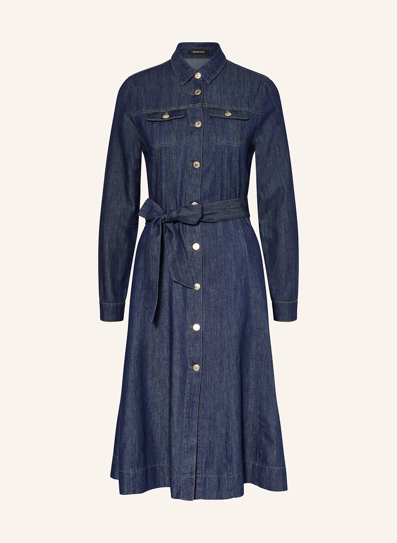 MORE & MORE Džínové šaty: 0962 middle blue denim