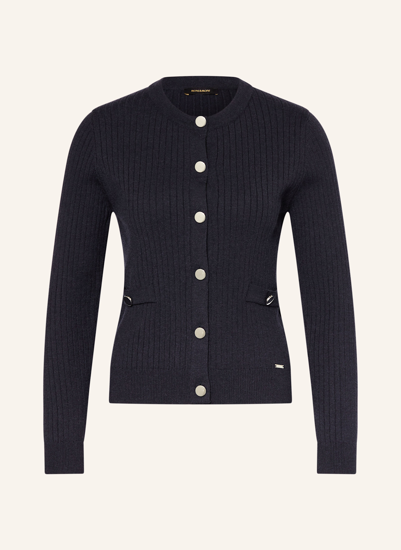 MORE & MORE Strickjacke: DUNKELBLAU